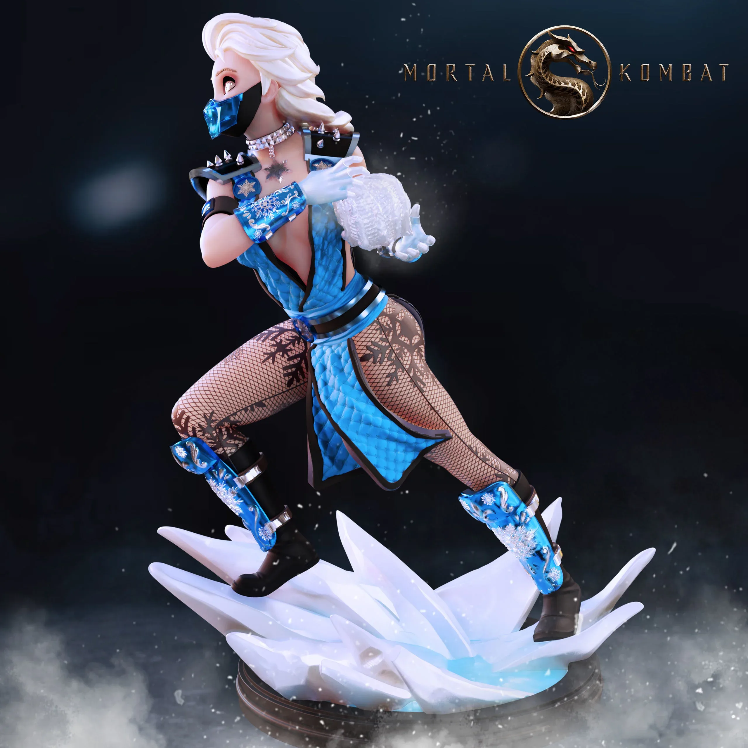 Elsa Sub zero Figure 3D Print Model