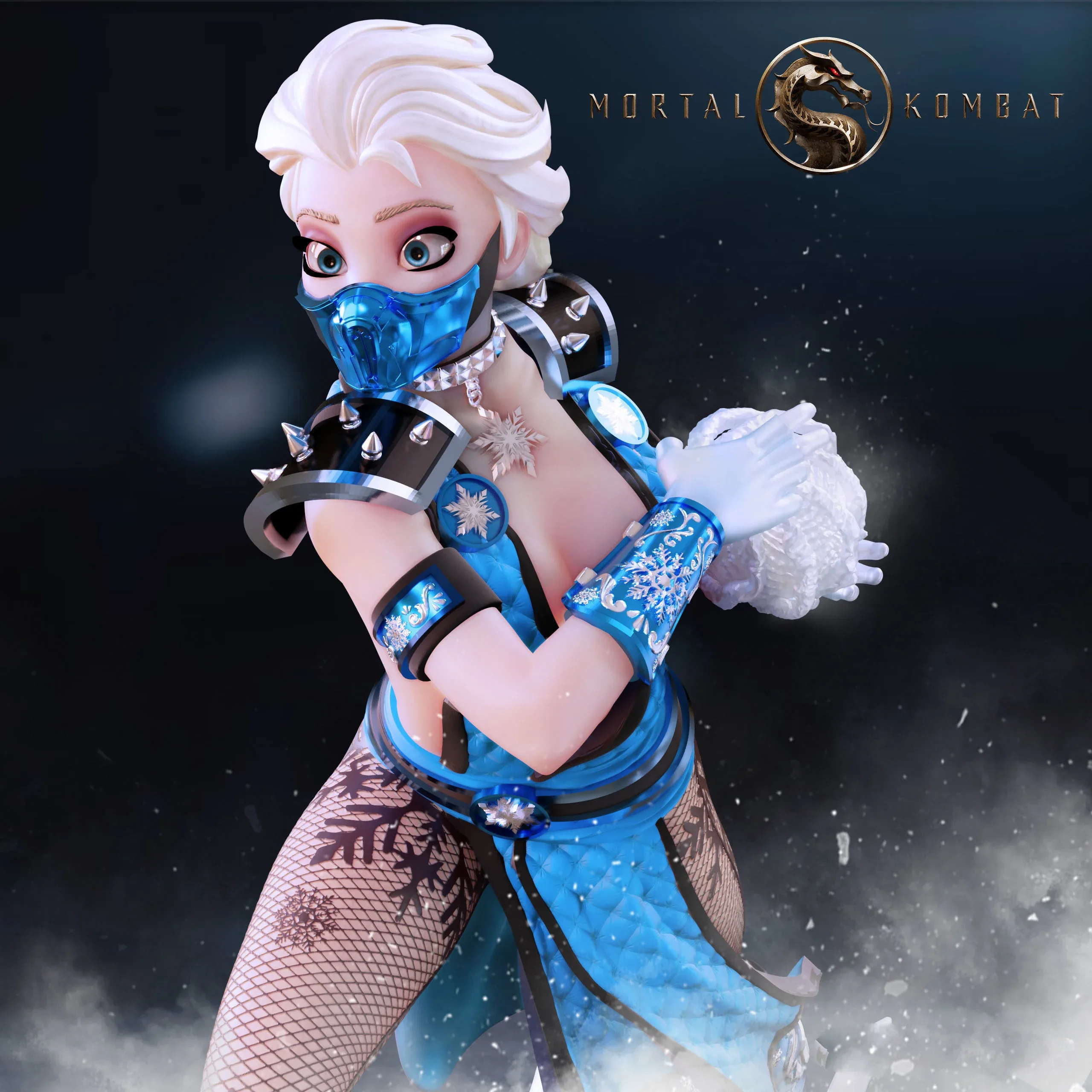 Elsa Sub zero Figure 3D Print Model