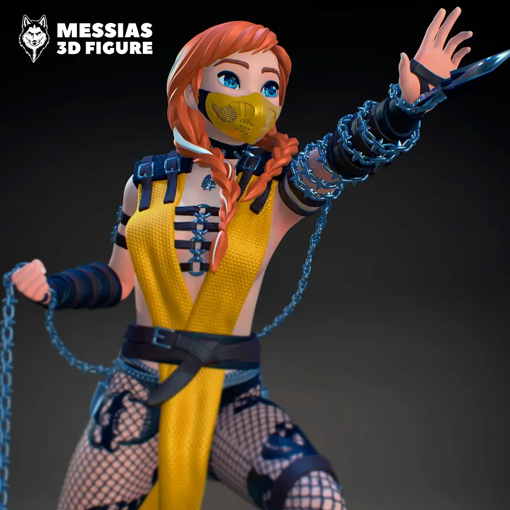 Anna Scorpion Figure 3D Print Model