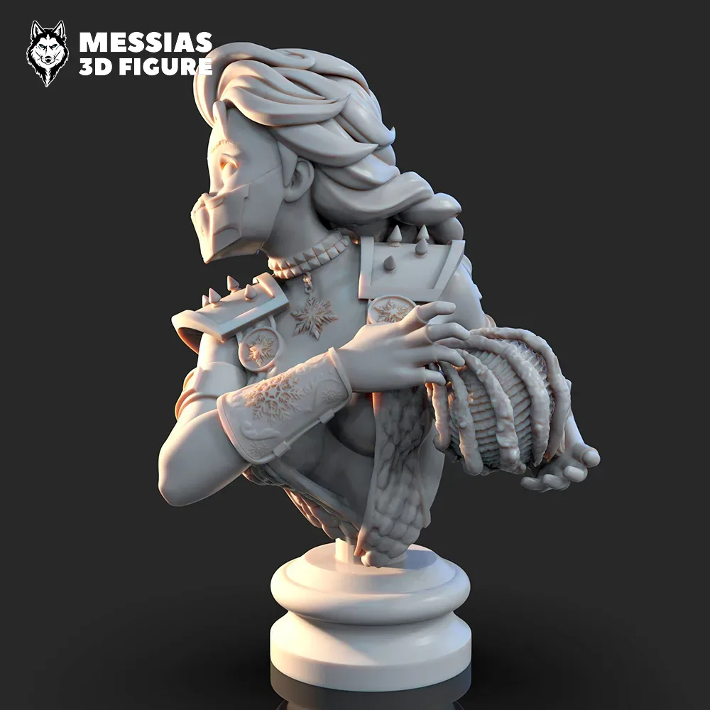 Bust Elsa  Figure 3D Print Model