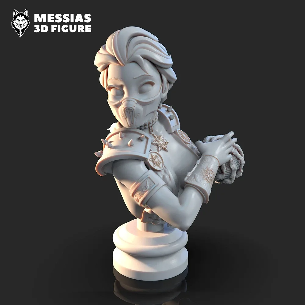 Bust Elsa  Figure 3D Print Model