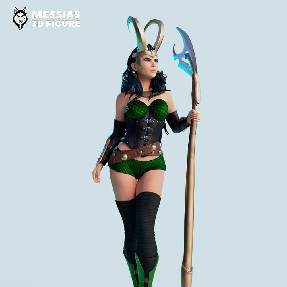 Lady Loki Versions Figure 3D Print Model