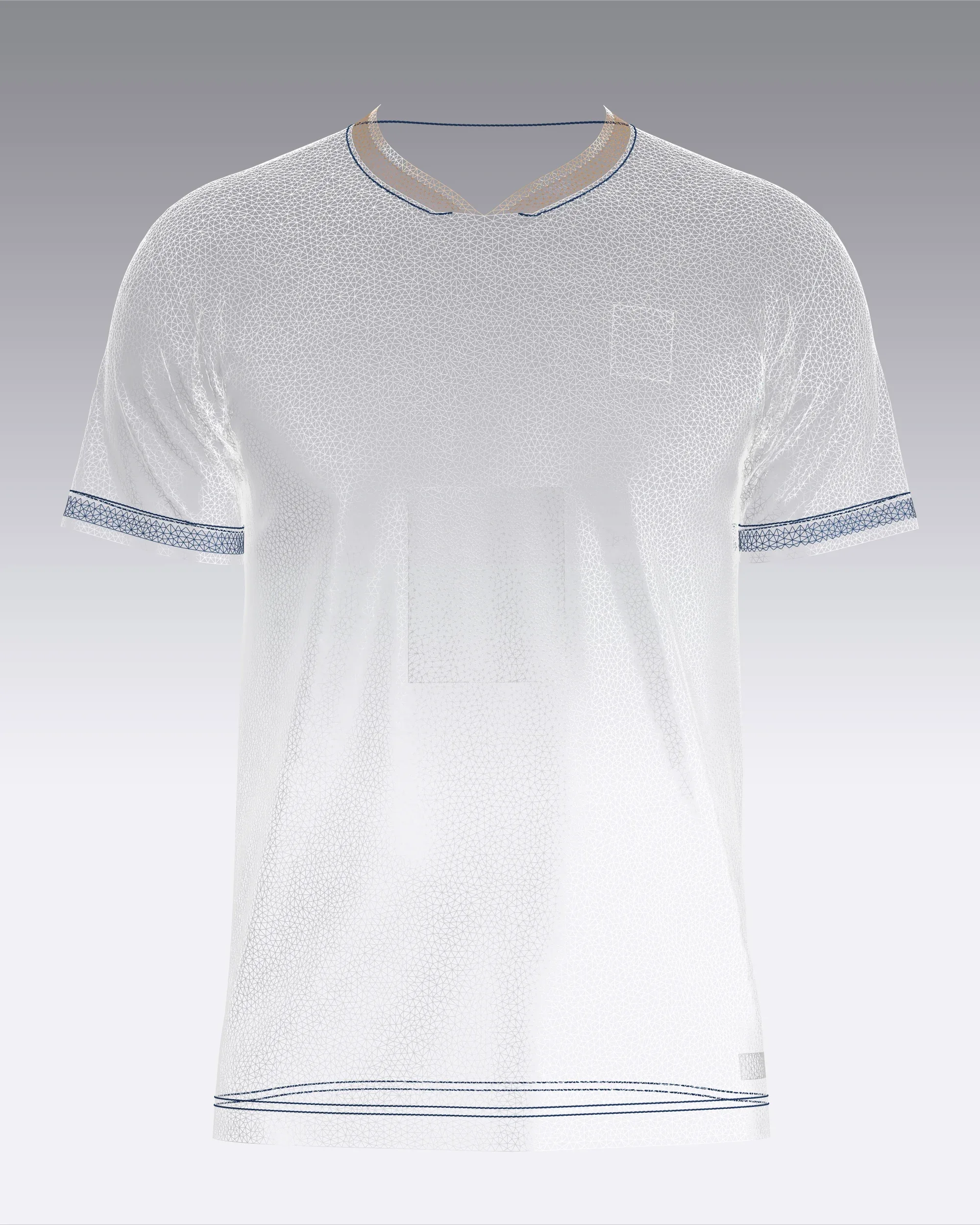 Soccer Blue Sports Jersey Player-06 | Marvelous / Clo3d / obj / fbx