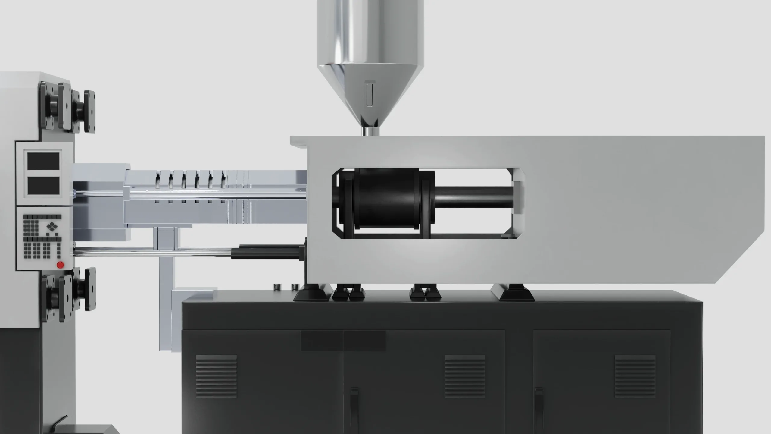 CNC Plastic Injection Molding Machine ready for animation