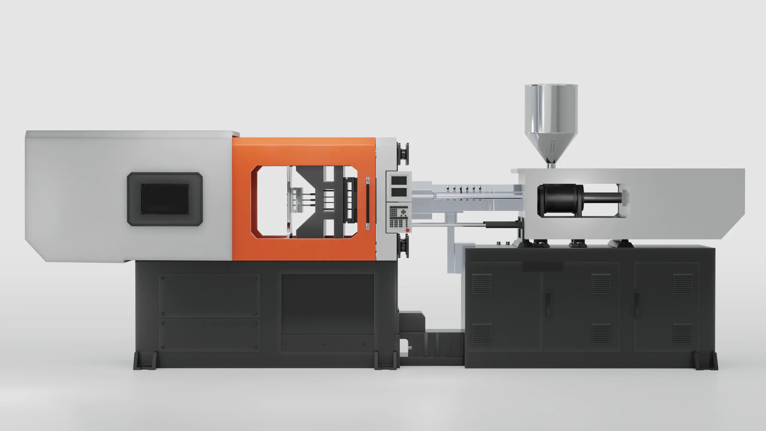 CNC Plastic Injection Molding Machine ready for animation