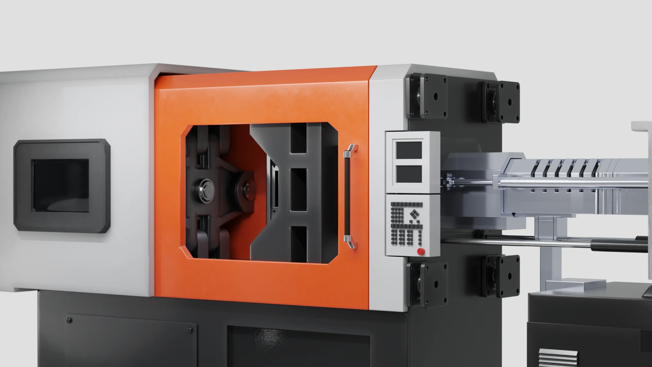 CNC Plastic Injection Molding Machine ready for animation