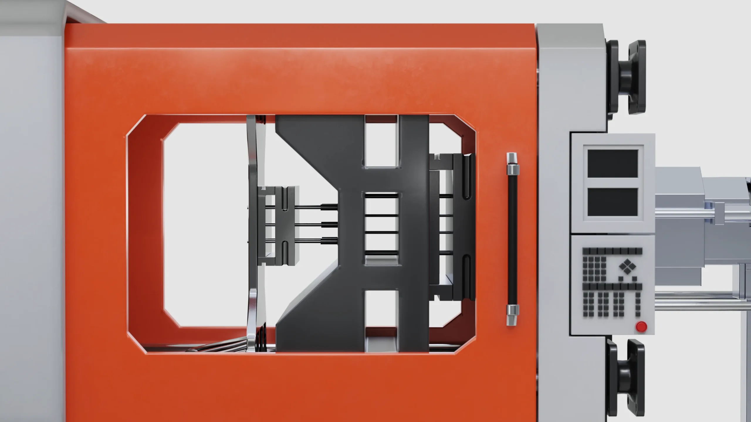 CNC Plastic Injection Molding Machine ready for animation