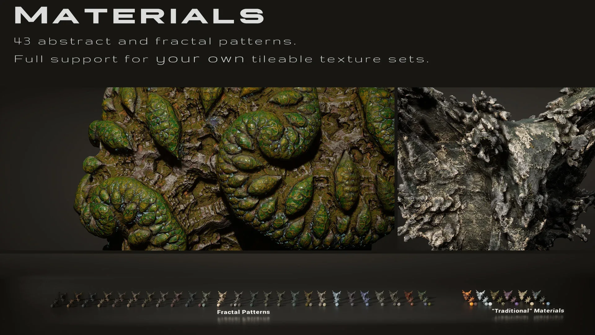 UCreate - Fractal Toolkit: Model and Material library