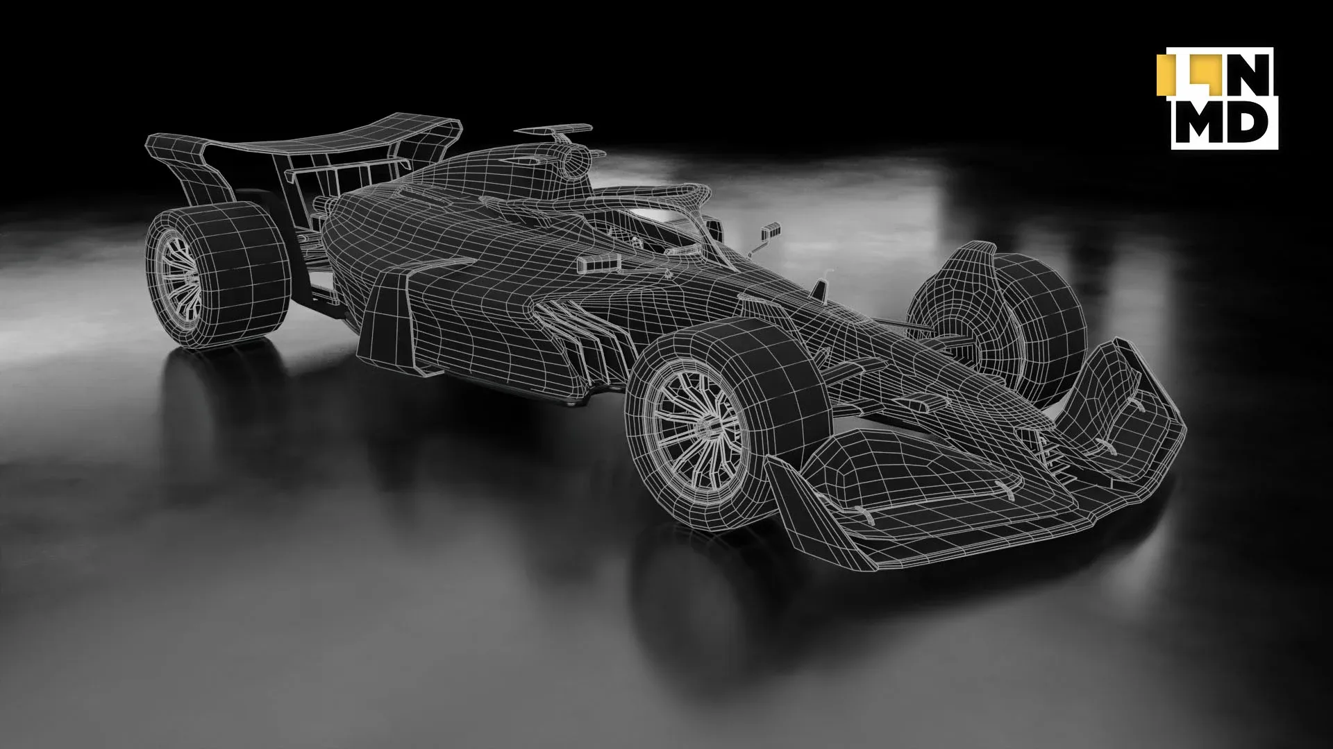 Low Poly and Mid Poly Formula 1 Generic Racing Car 01