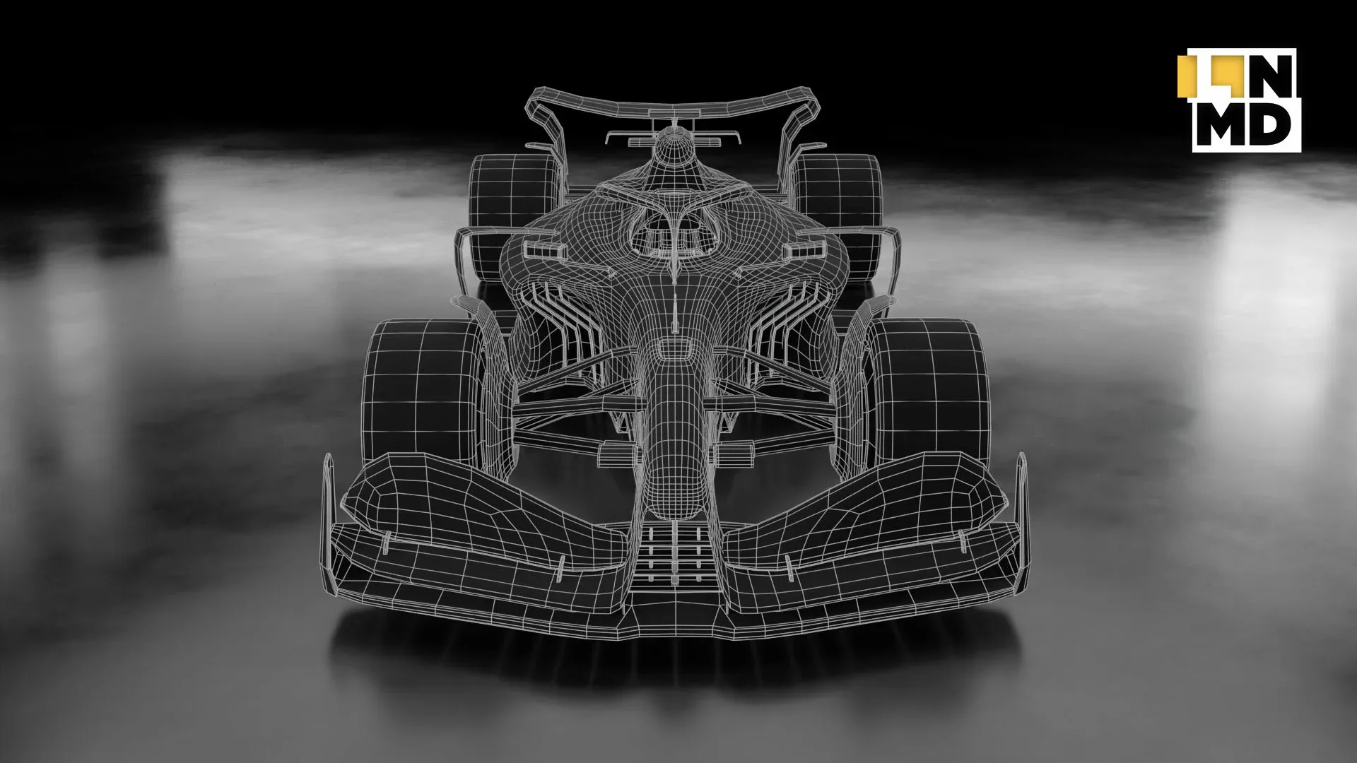 Low Poly and Mid Poly Formula 1 Generic Racing Car 01