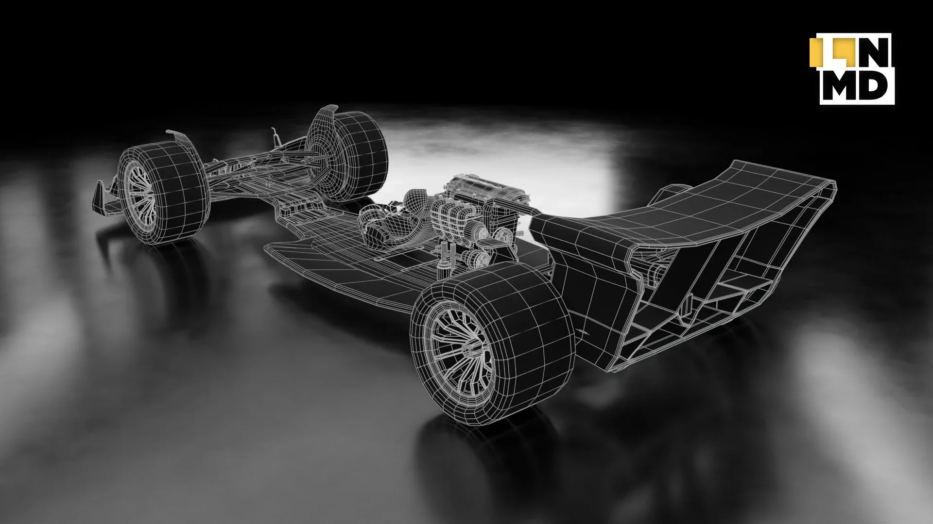 Low Poly and Mid Poly Formula 1 Generic Racing Car 01