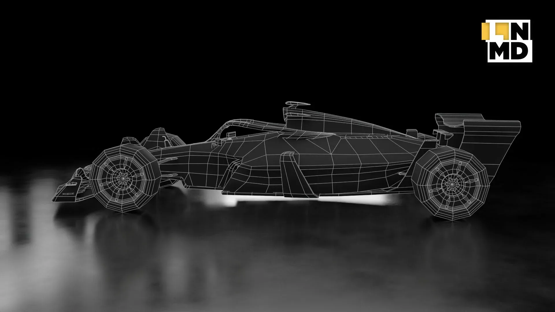 Low Poly and Mid Poly Formula 1 Generic Racing Car 01