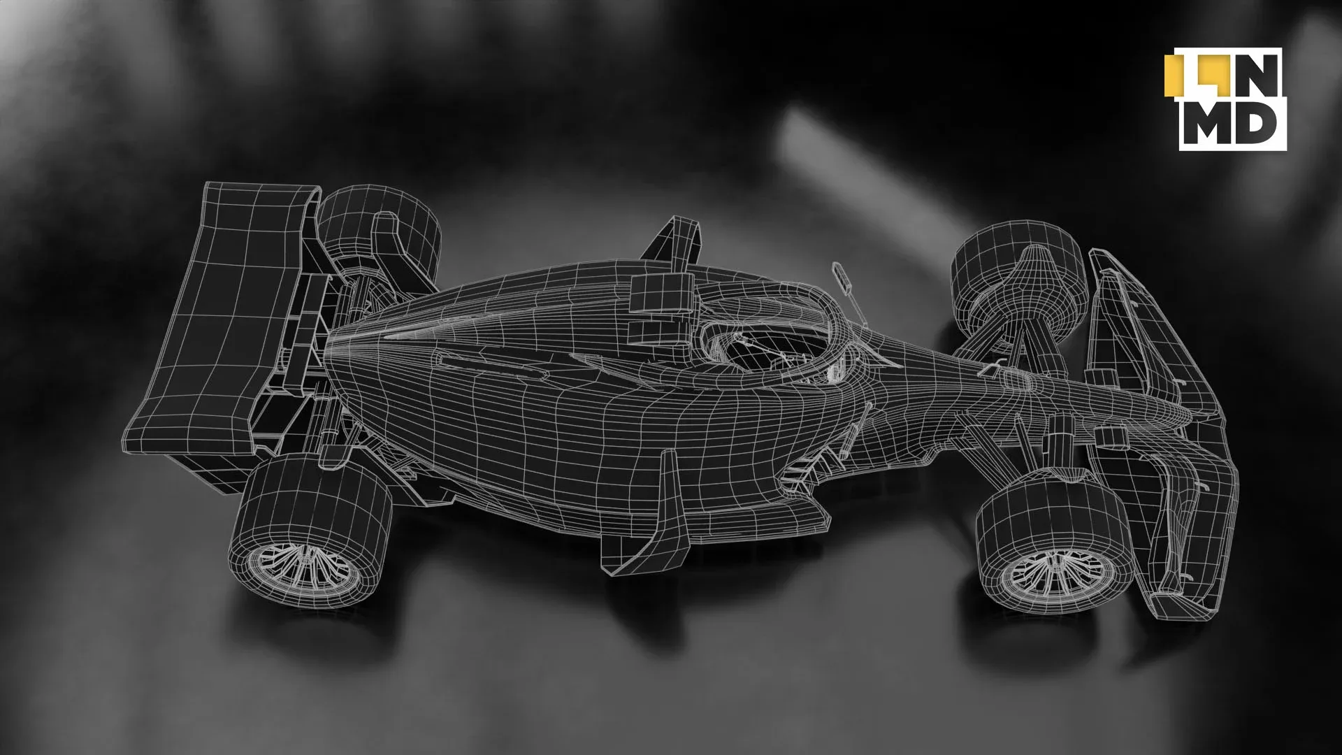Low Poly and Mid Poly Formula 1 Generic Racing Car 01