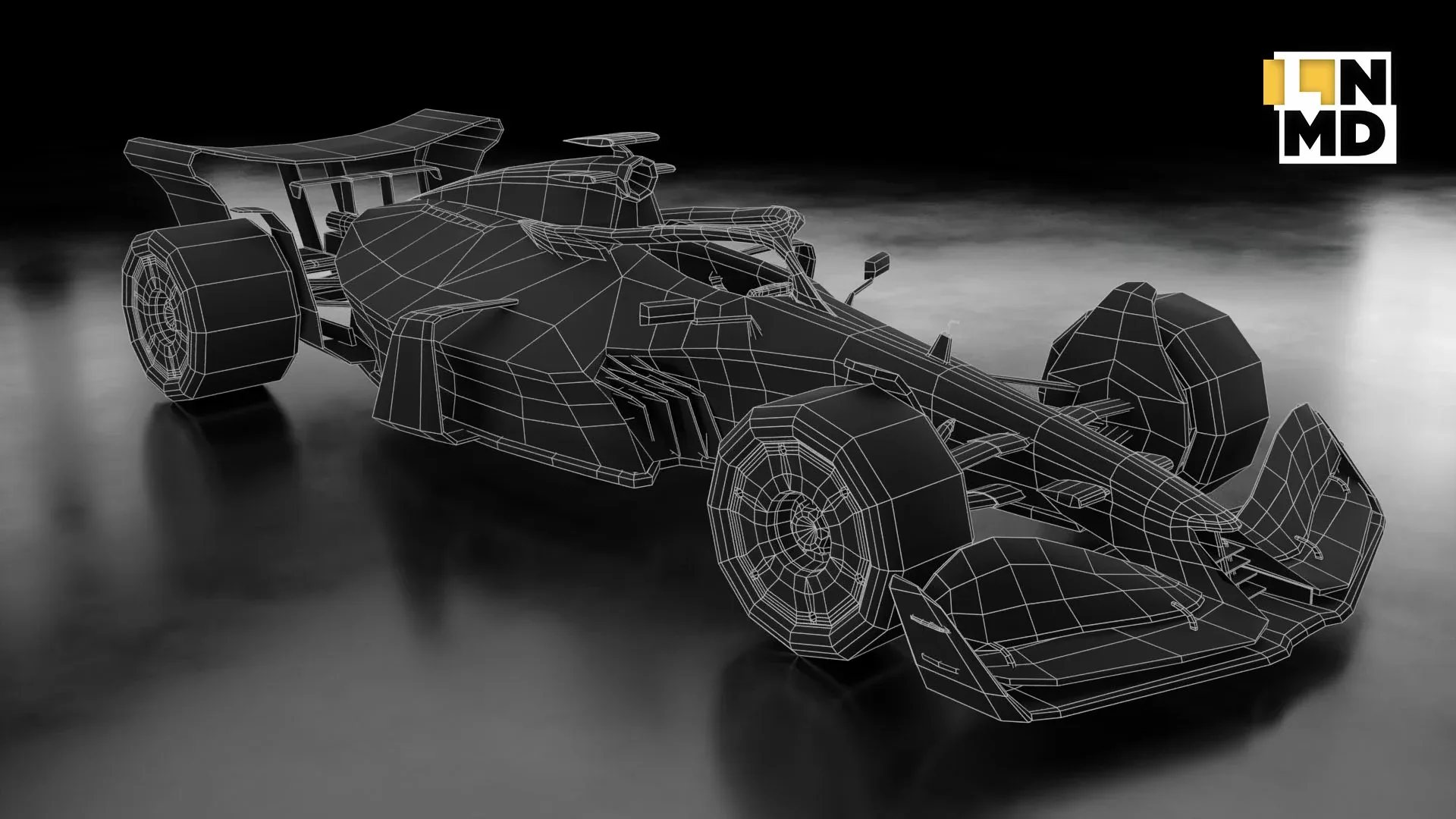 Low Poly and Mid Poly Formula 1 Generic Racing Car 01