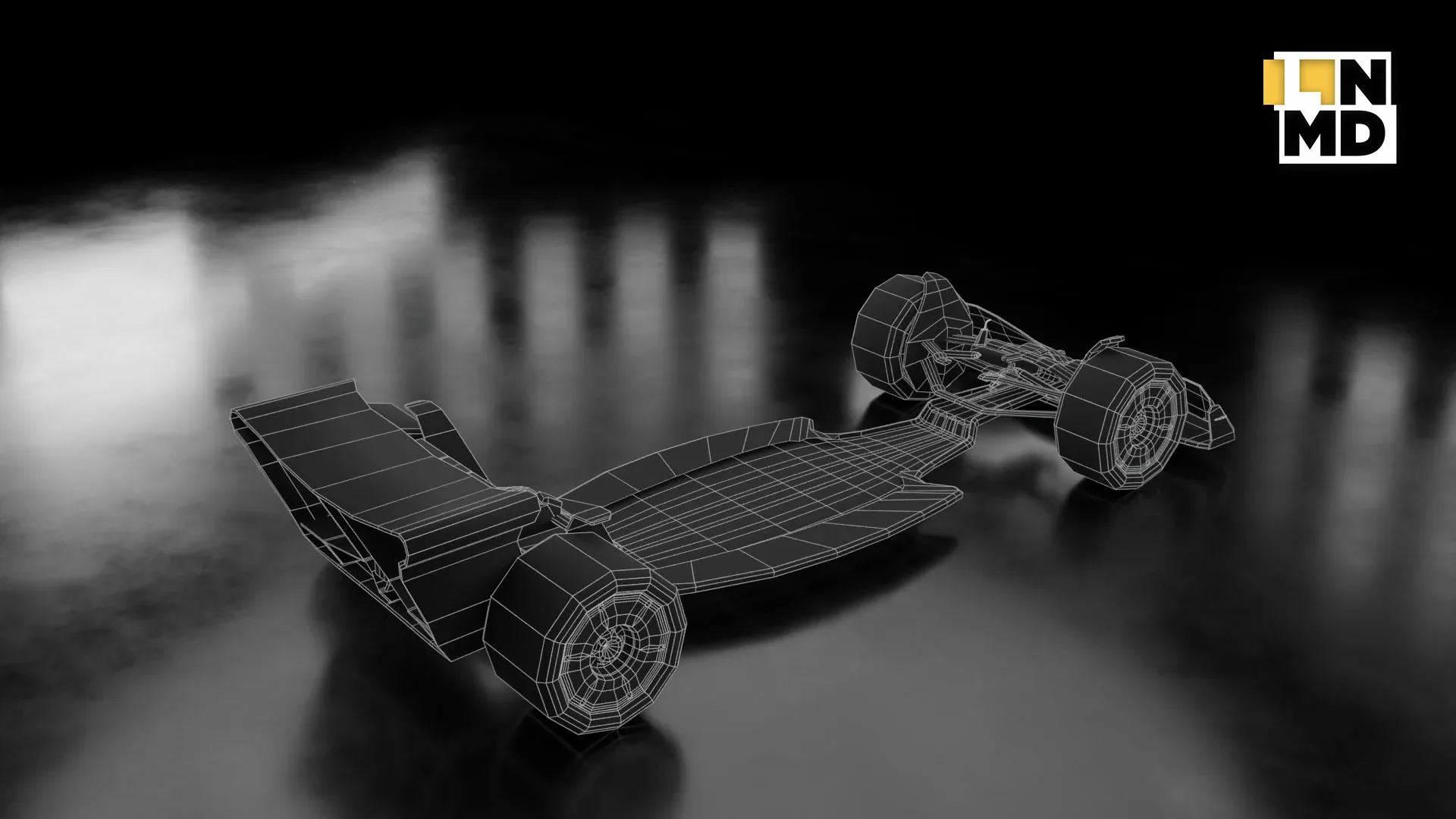 Low Poly and Mid Poly Formula 1 Generic Racing Car 01