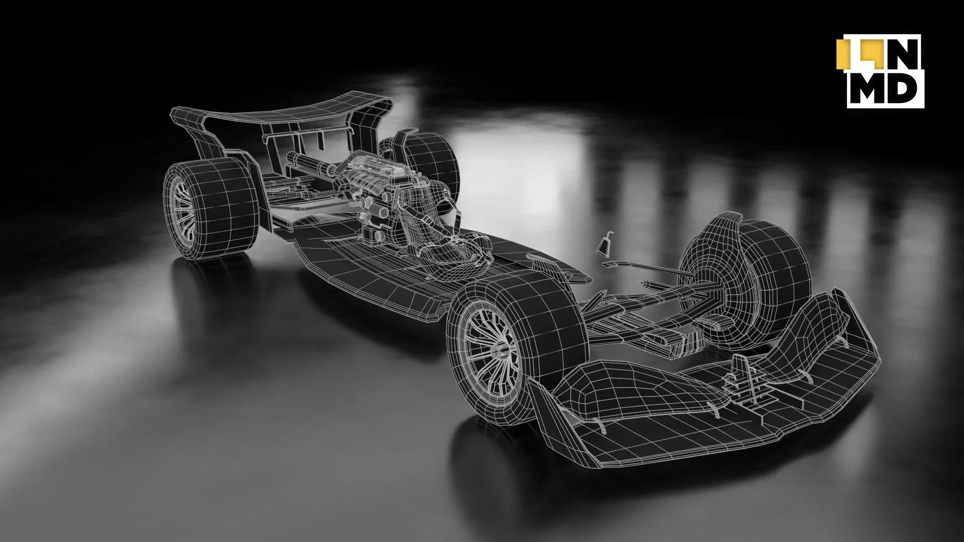 Low Poly and Mid Poly Formula 1 Generic Racing Car 01