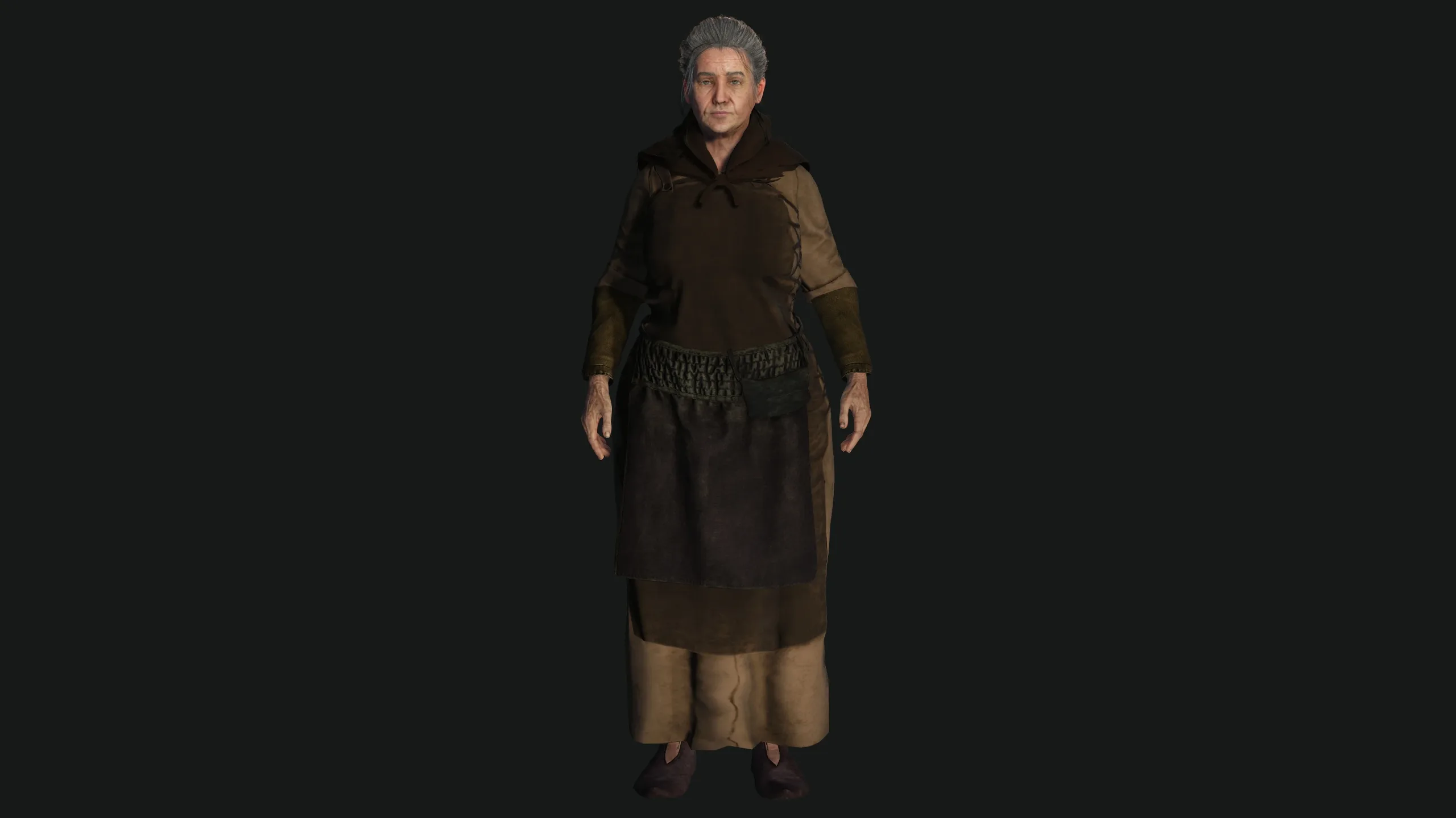 AAA 3D FANTASY MEDIEVAL - OLD WOMAN 01 REALISTIC CHARACTER