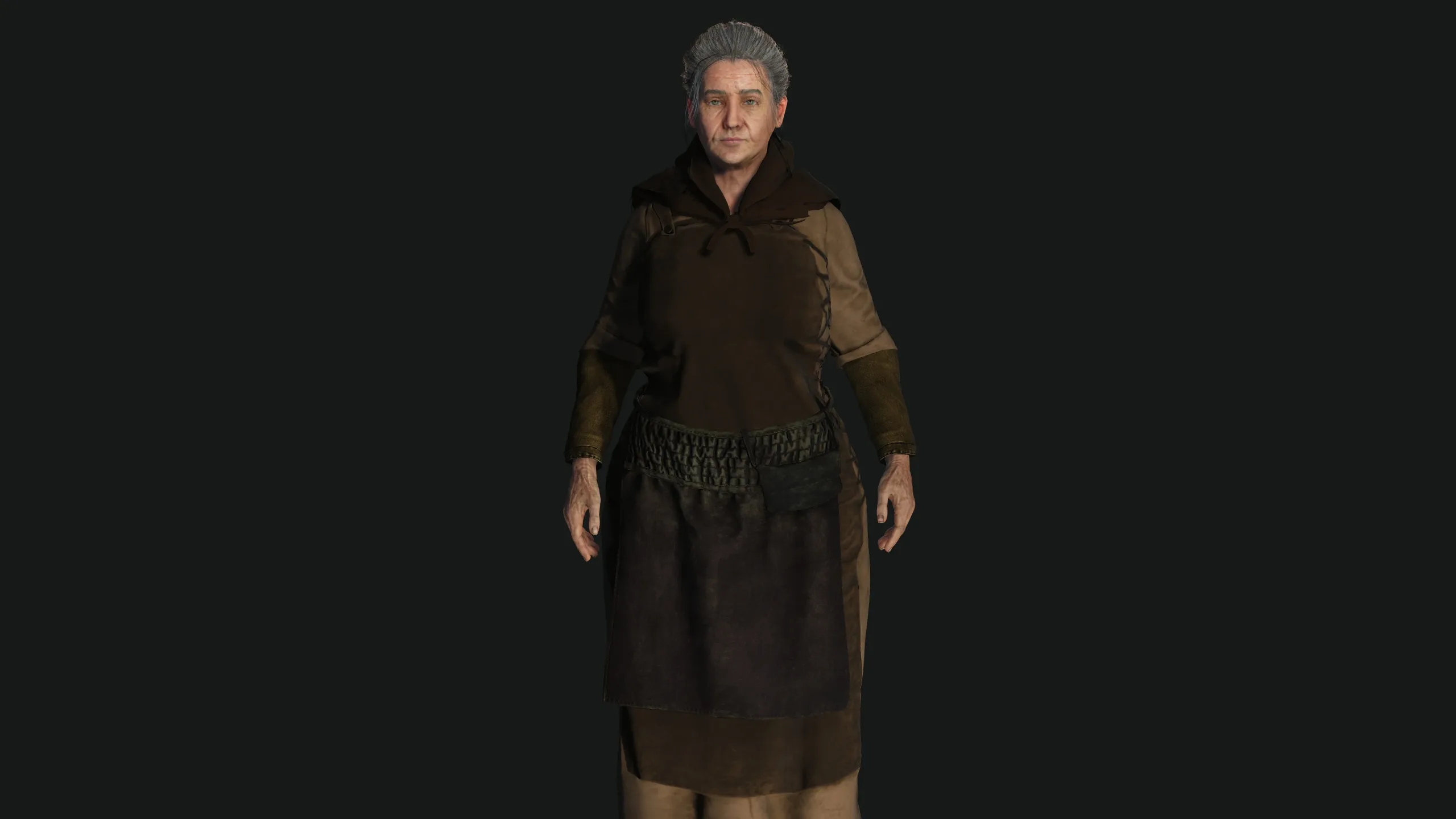 AAA 3D FANTASY MEDIEVAL - OLD WOMAN 01 REALISTIC CHARACTER