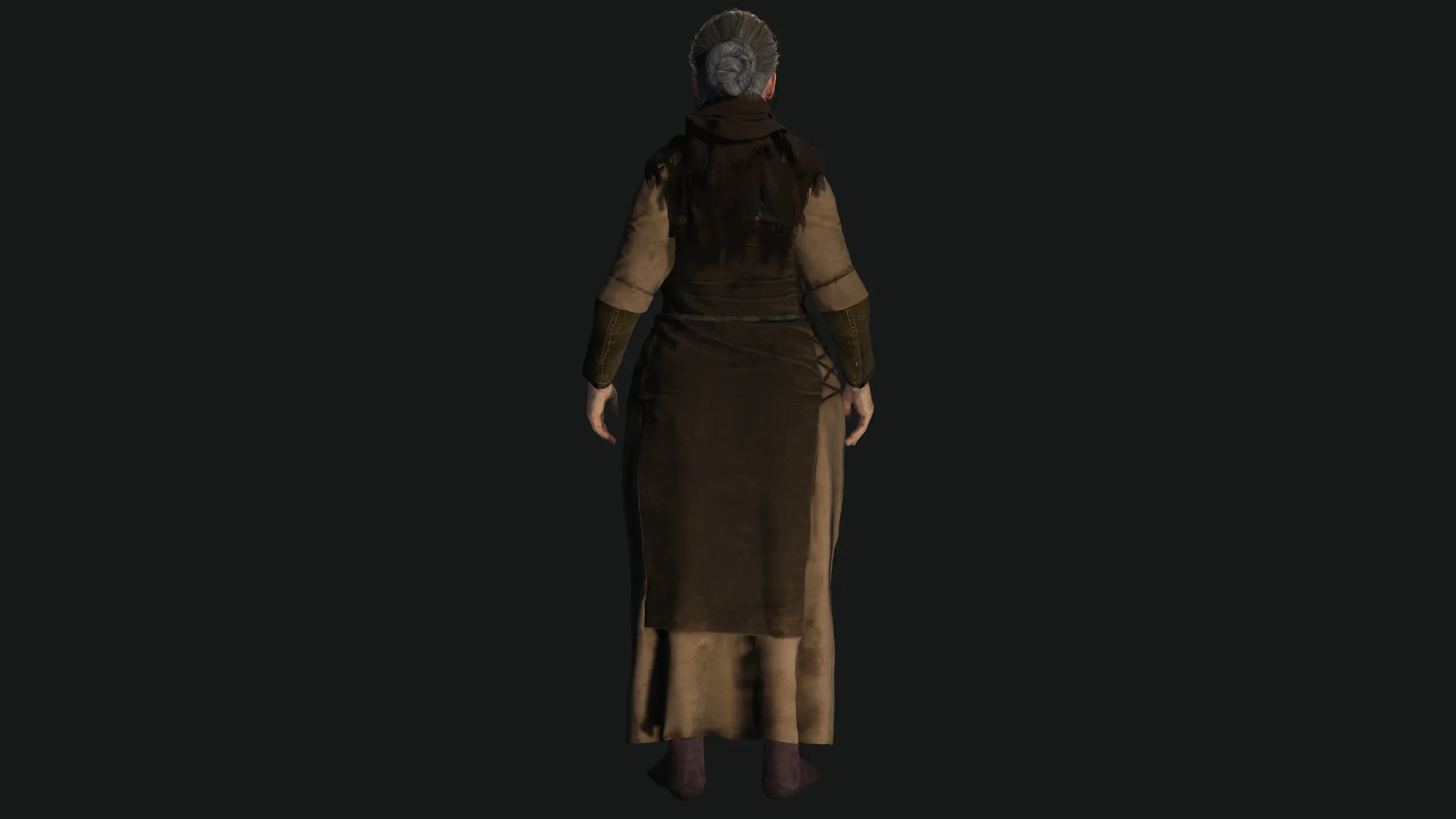 AAA 3D FANTASY MEDIEVAL - OLD WOMAN 01 REALISTIC CHARACTER