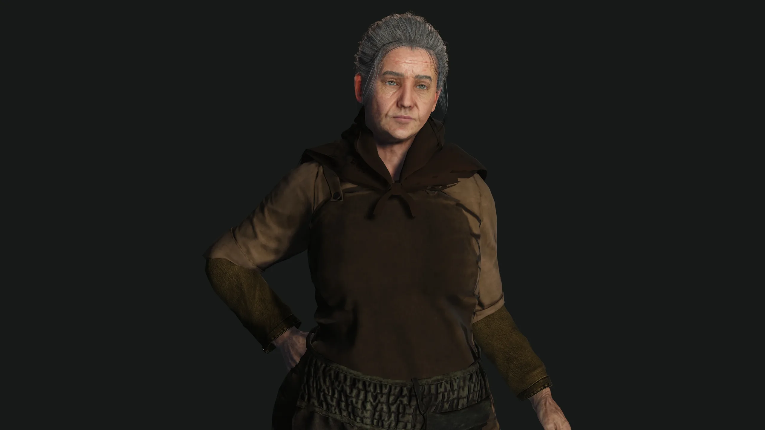 AAA 3D FANTASY MEDIEVAL - OLD WOMAN 01 REALISTIC CHARACTER