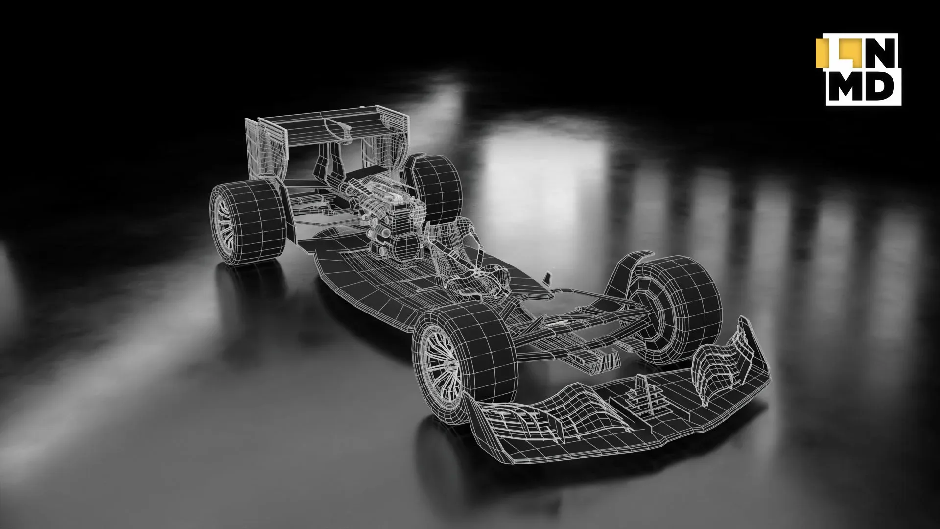 Low Poly and Mid Poly Formula 1 Generic Racing Car 02