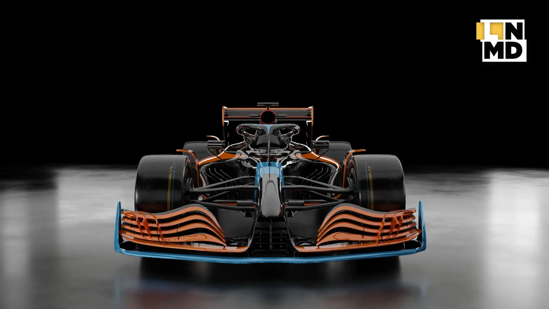 Low Poly and Mid Poly Formula 1 Generic Racing Car 02