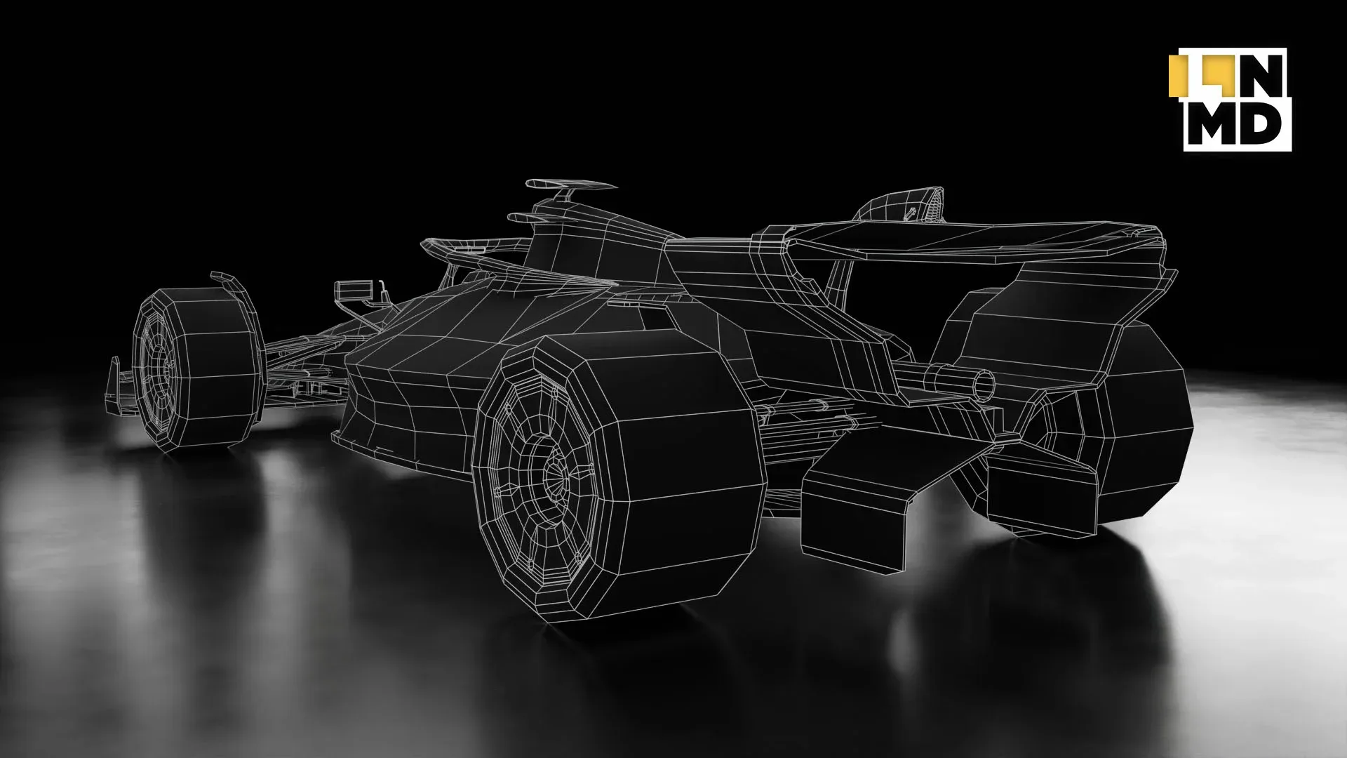 Low Poly and Mid Poly Formula 1 Generic Racing Car 03