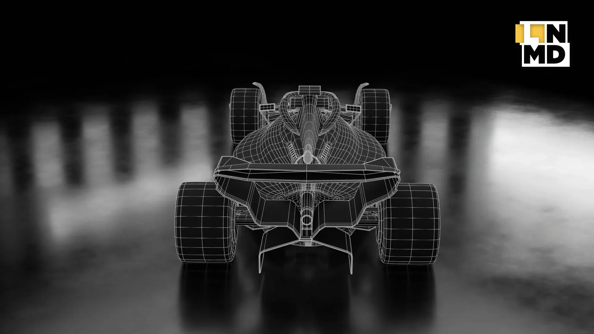 Low Poly and Mid Poly Formula 1 Generic Racing Car 03