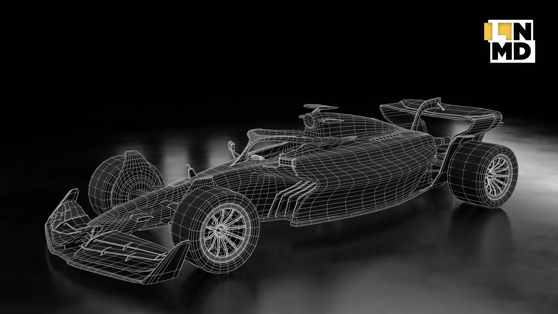 Low Poly and Mid Poly Formula 1 Generic Racing Car 03