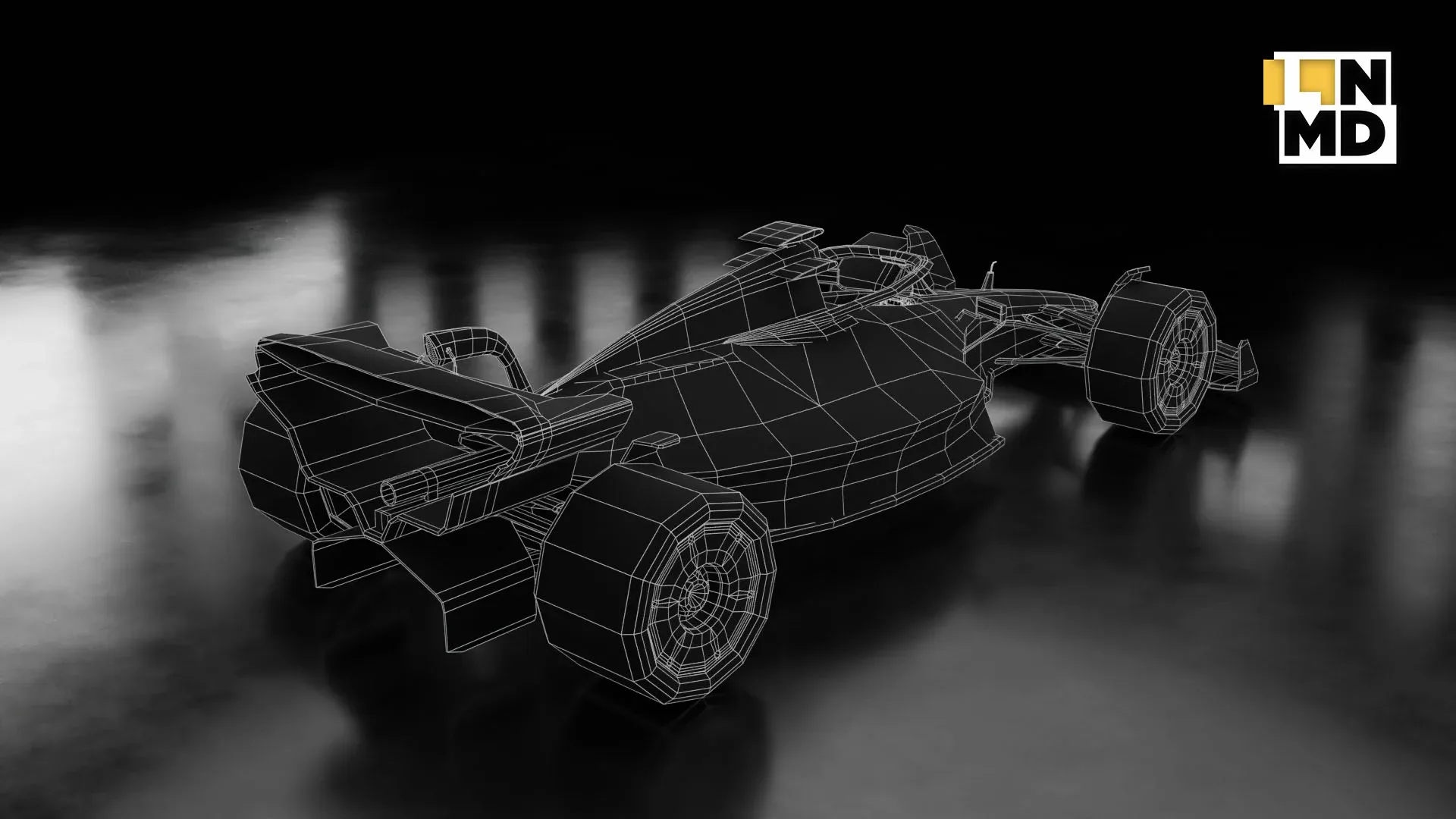 Low Poly and Mid Poly Formula 1 Generic Racing Car 03