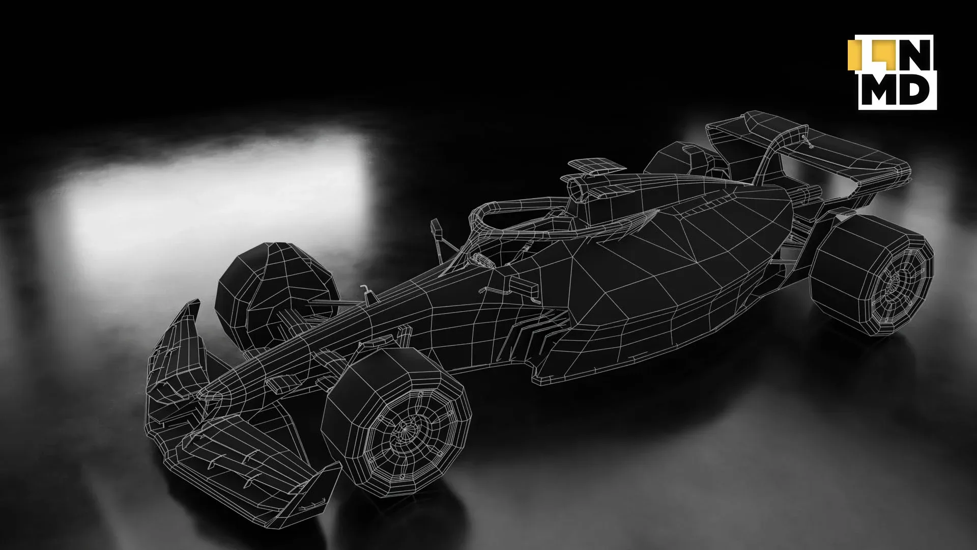 Low Poly and Mid Poly Formula 1 Generic Racing Car 03