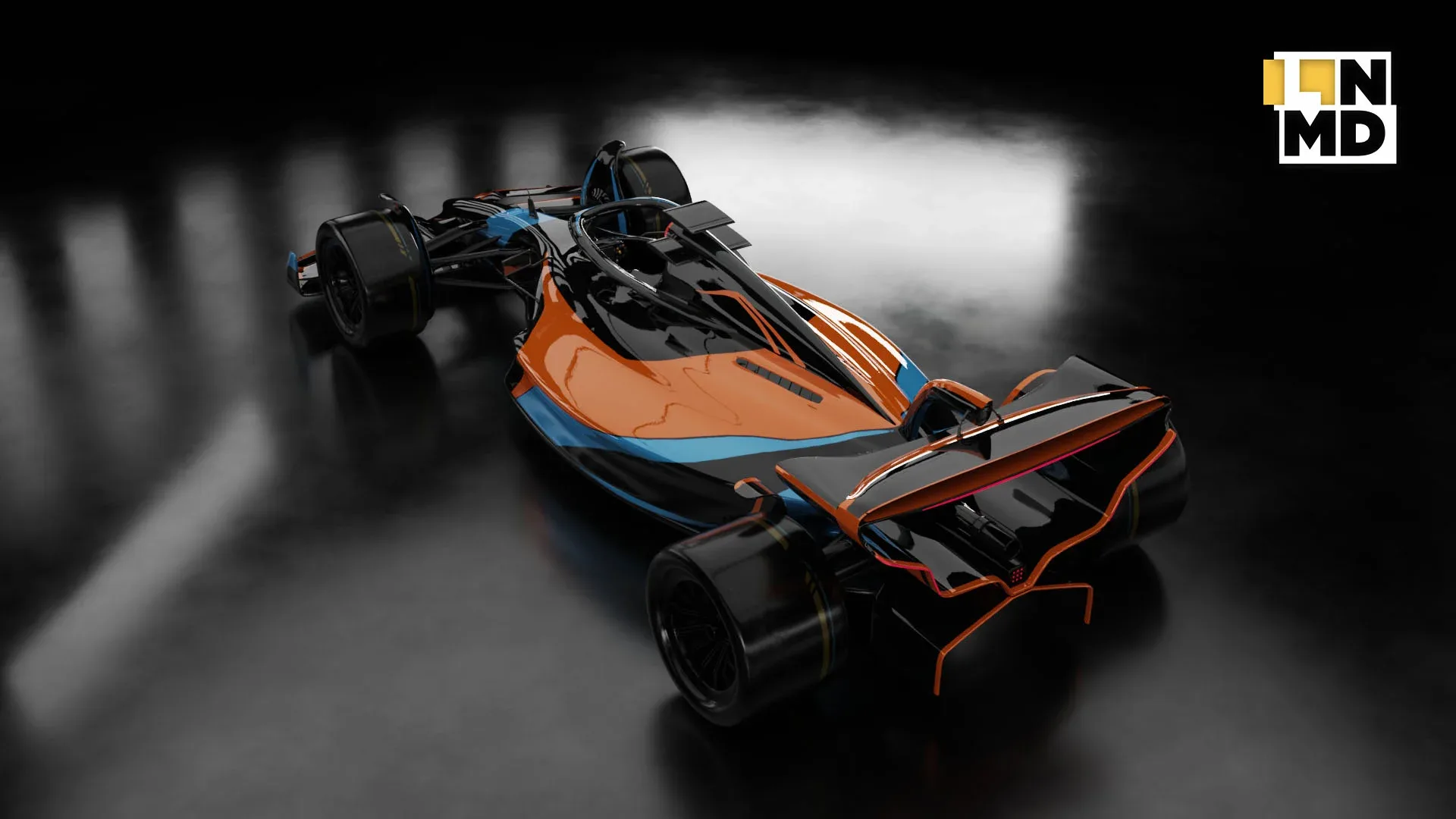 Low Poly and Mid Poly Formula 1 Generic Racing Car 03