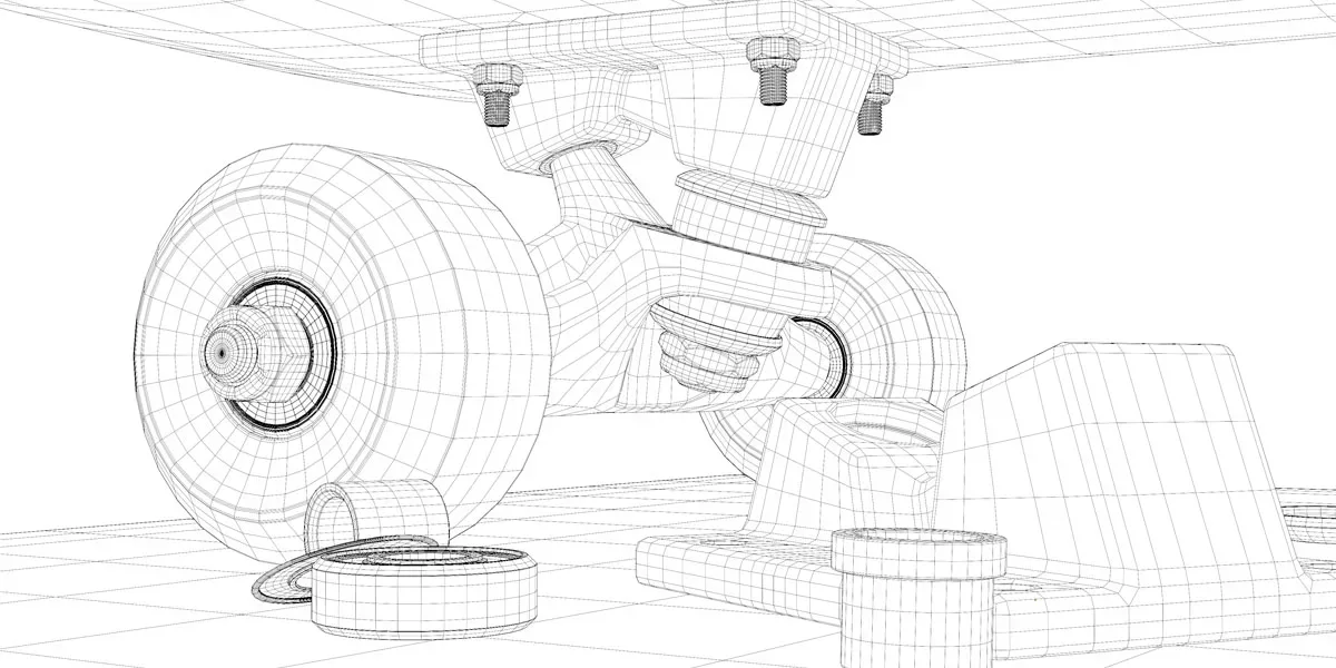 Modeling A Realistic 3D Skateboard