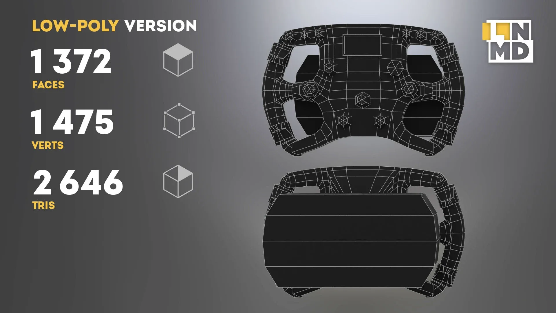 Two Formula 1 Steering wheels