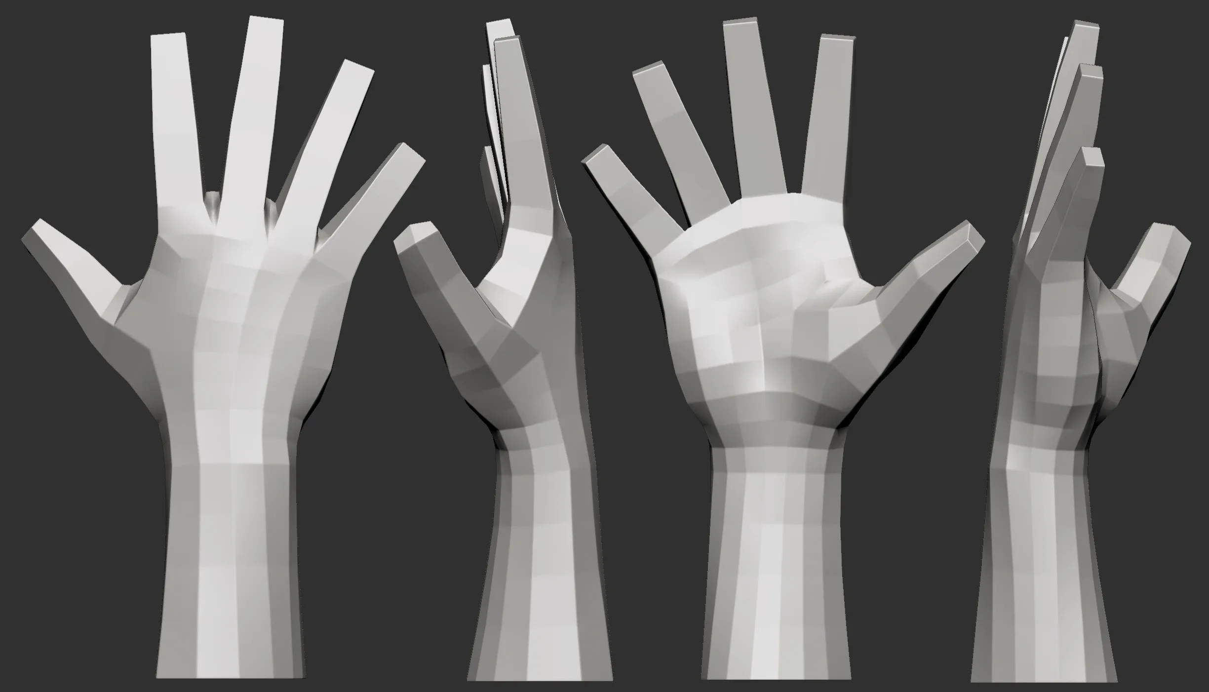 Male Hand Basemesh