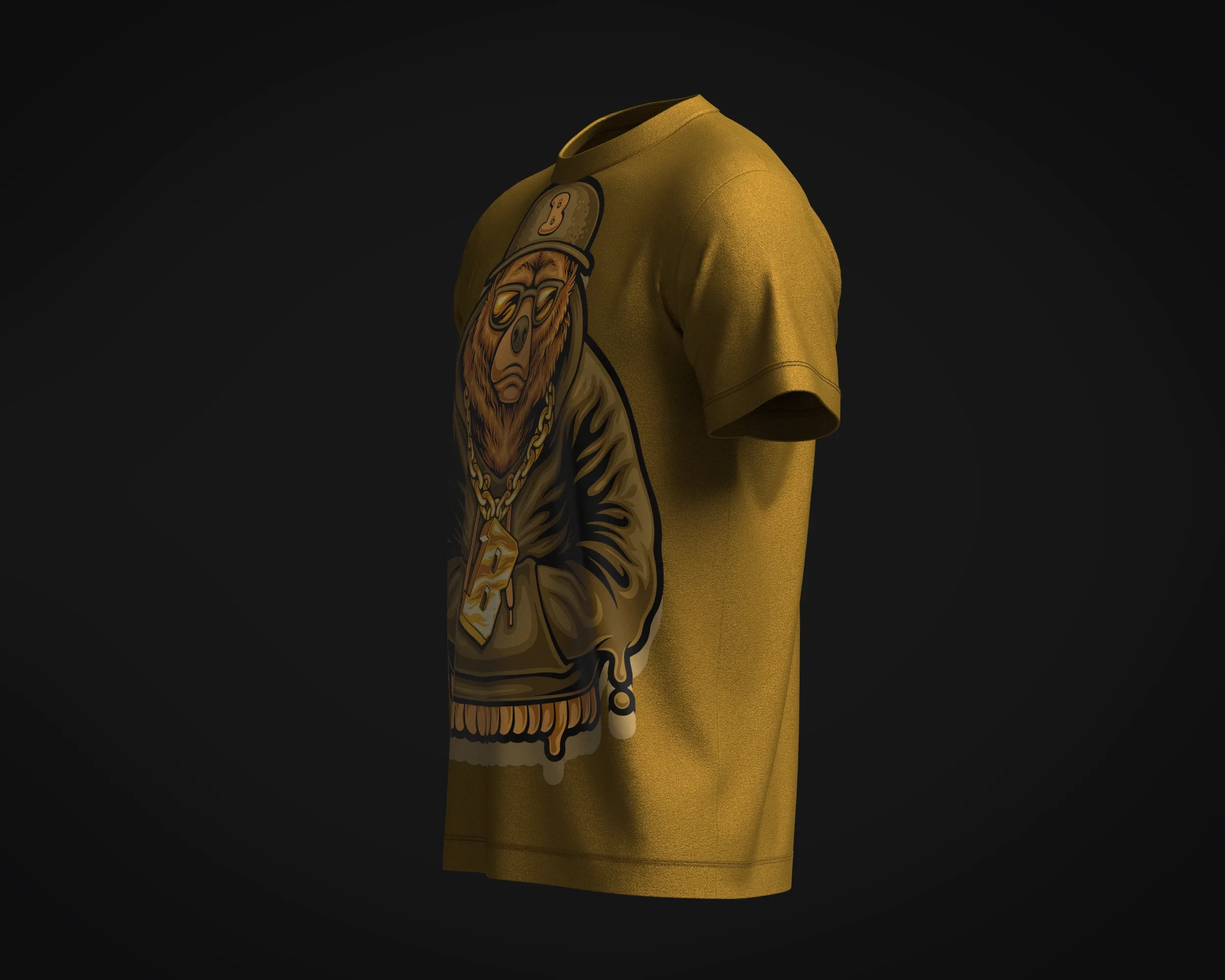 T-Shirt Rapper Bear | Marvelous - FlippedNormals
