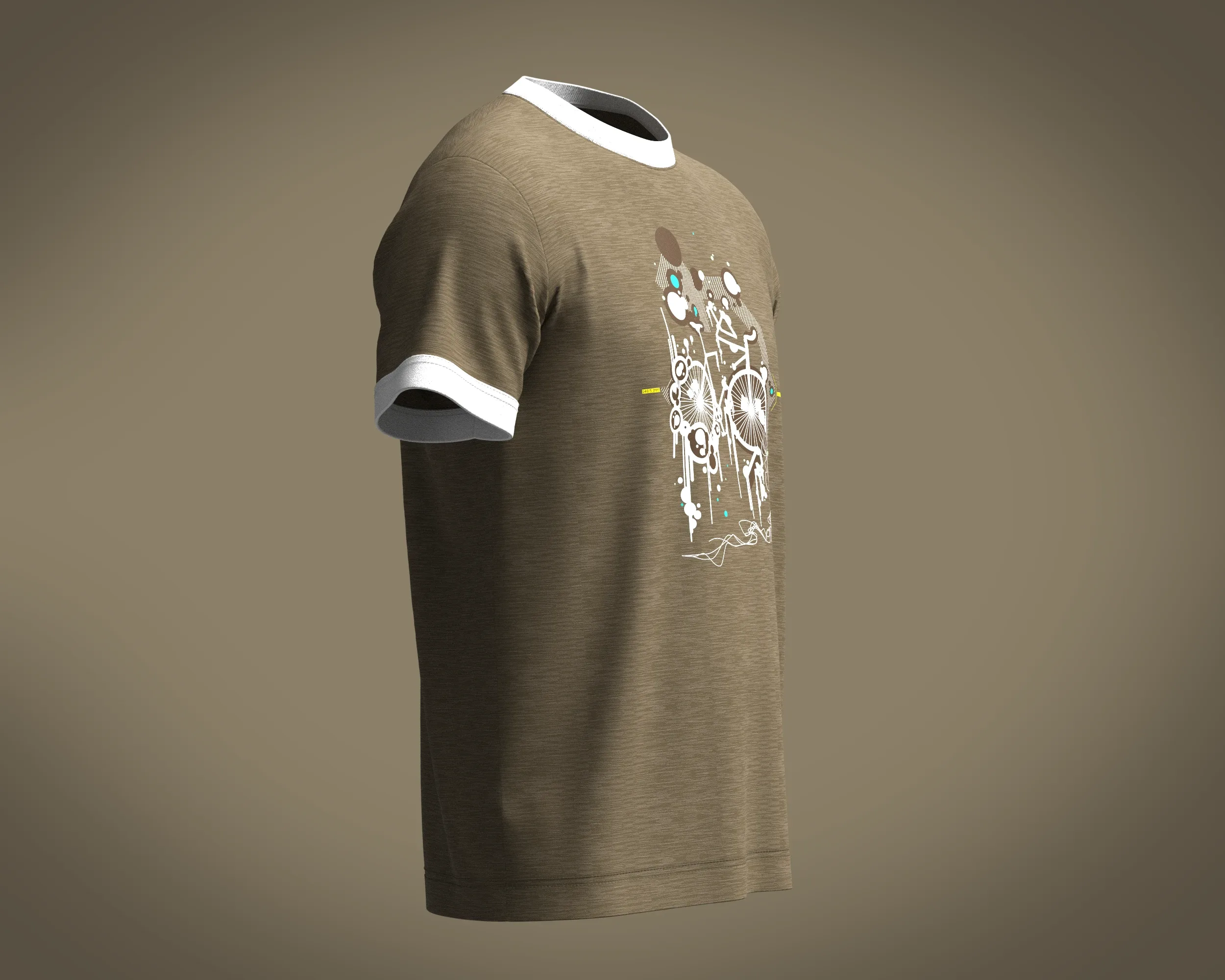 Tshirt - Print | Marvelous / Clo3d / obj / fbx