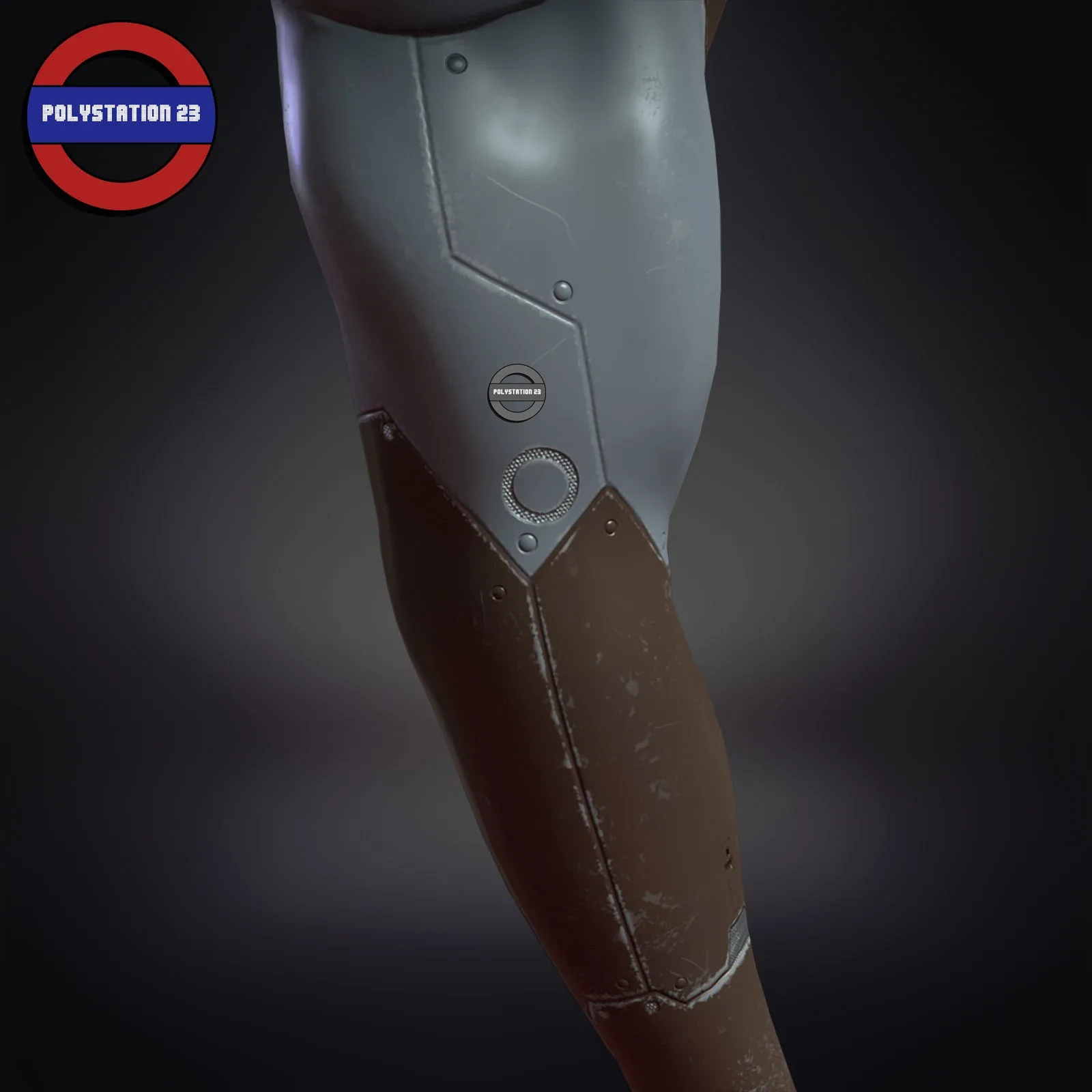 Sci fi cyborg prosthetic arm v5 Game ready