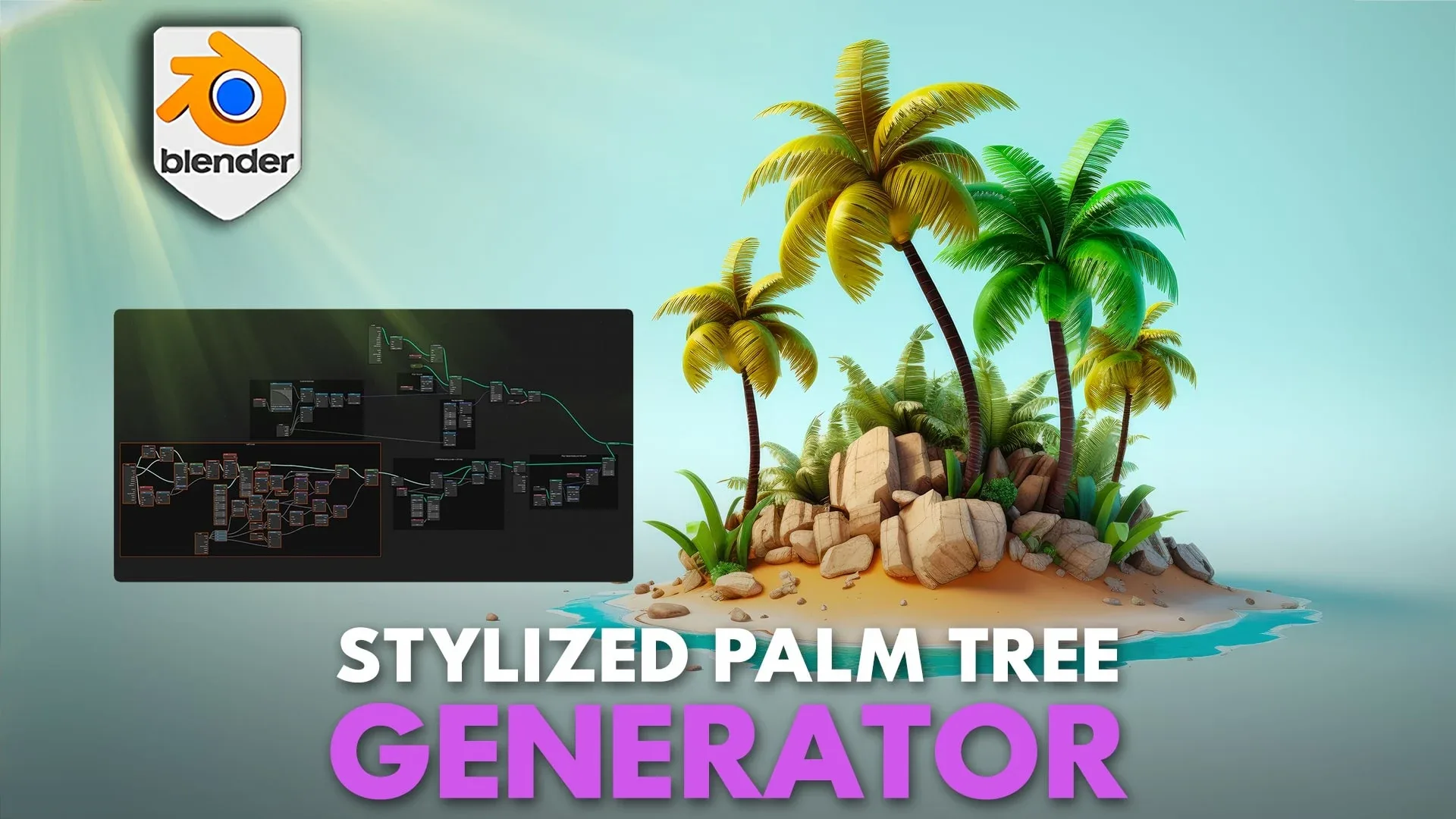 Blender 4 palm Tree Geometry Node