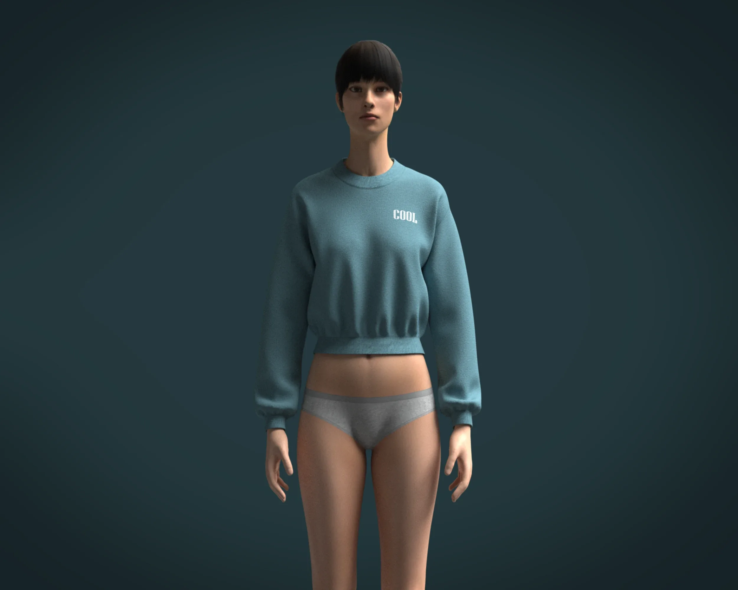 Ladies Sweatshirts | Marvelous / Clo3d / obj / fbx