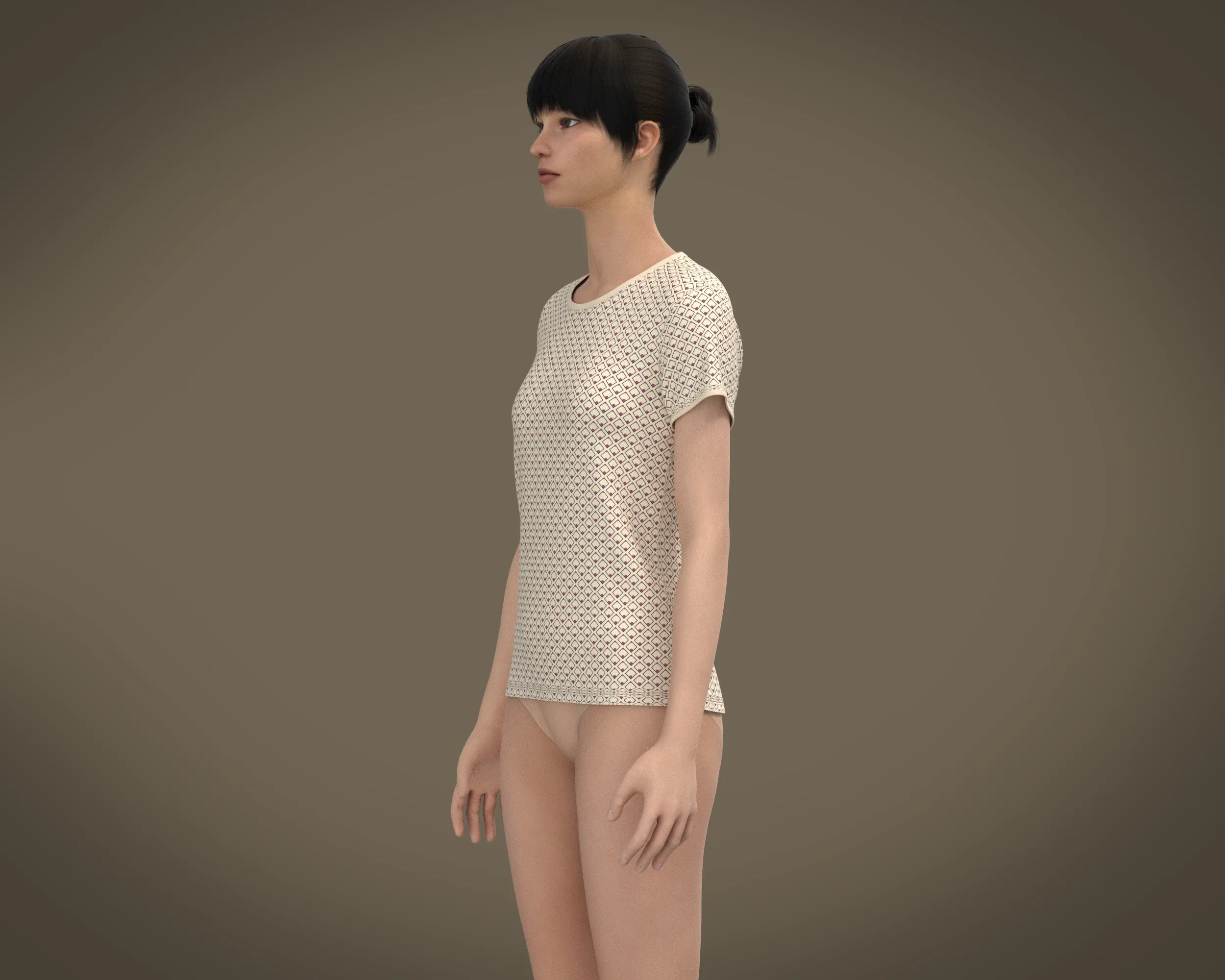 Ladies Tshirt | Marvelous / Clo3d / obj / fbx