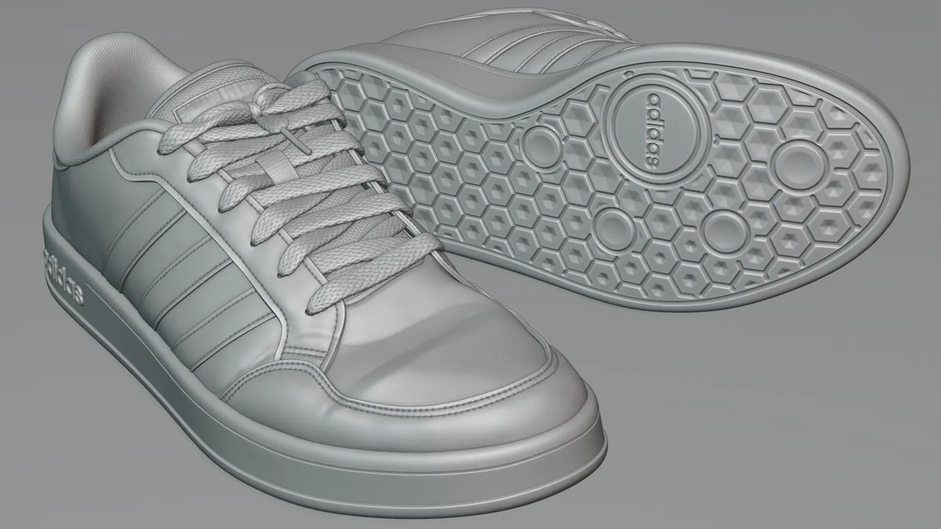 Create a realistic Adidas shoe in Blender