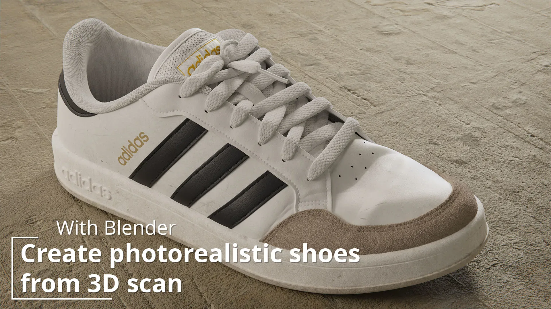 Create a realistic Adidas shoe in Blender