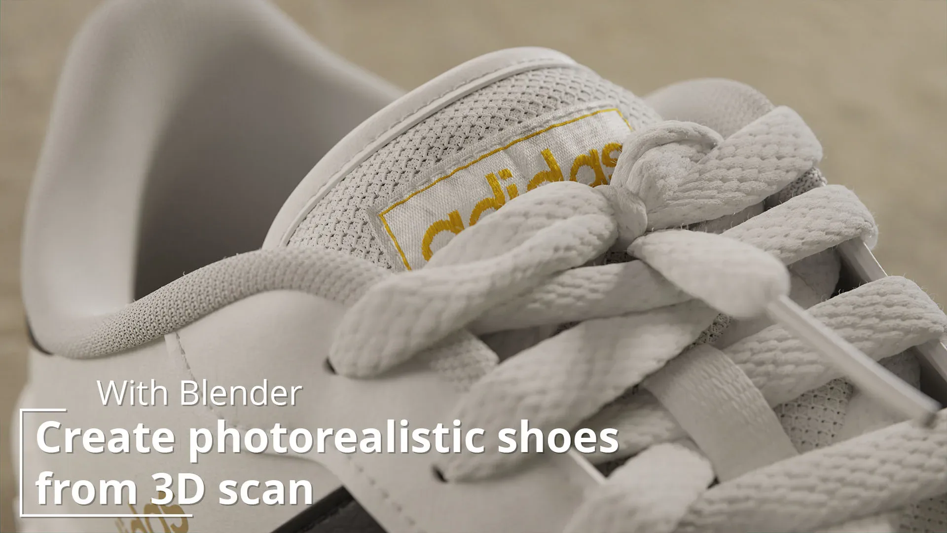 Create a realistic Adidas shoe in Blender