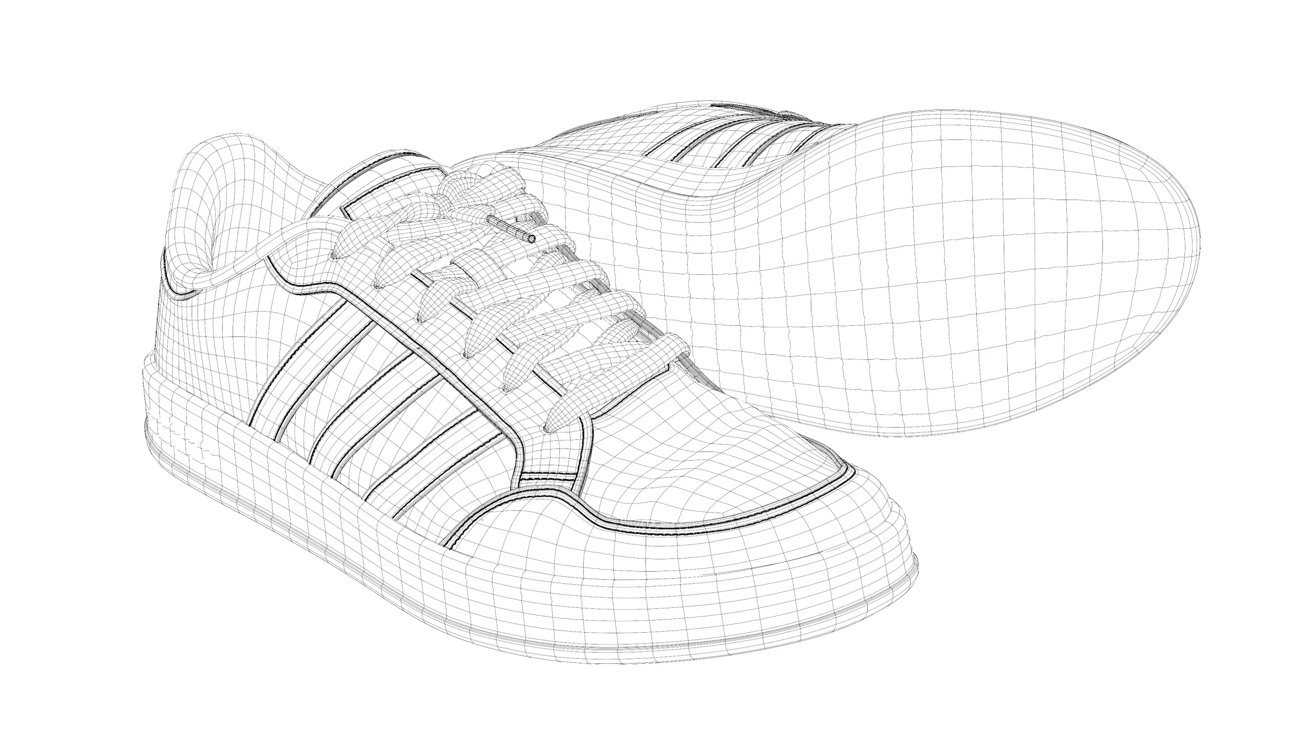 Create a realistic Adidas shoe in Blender