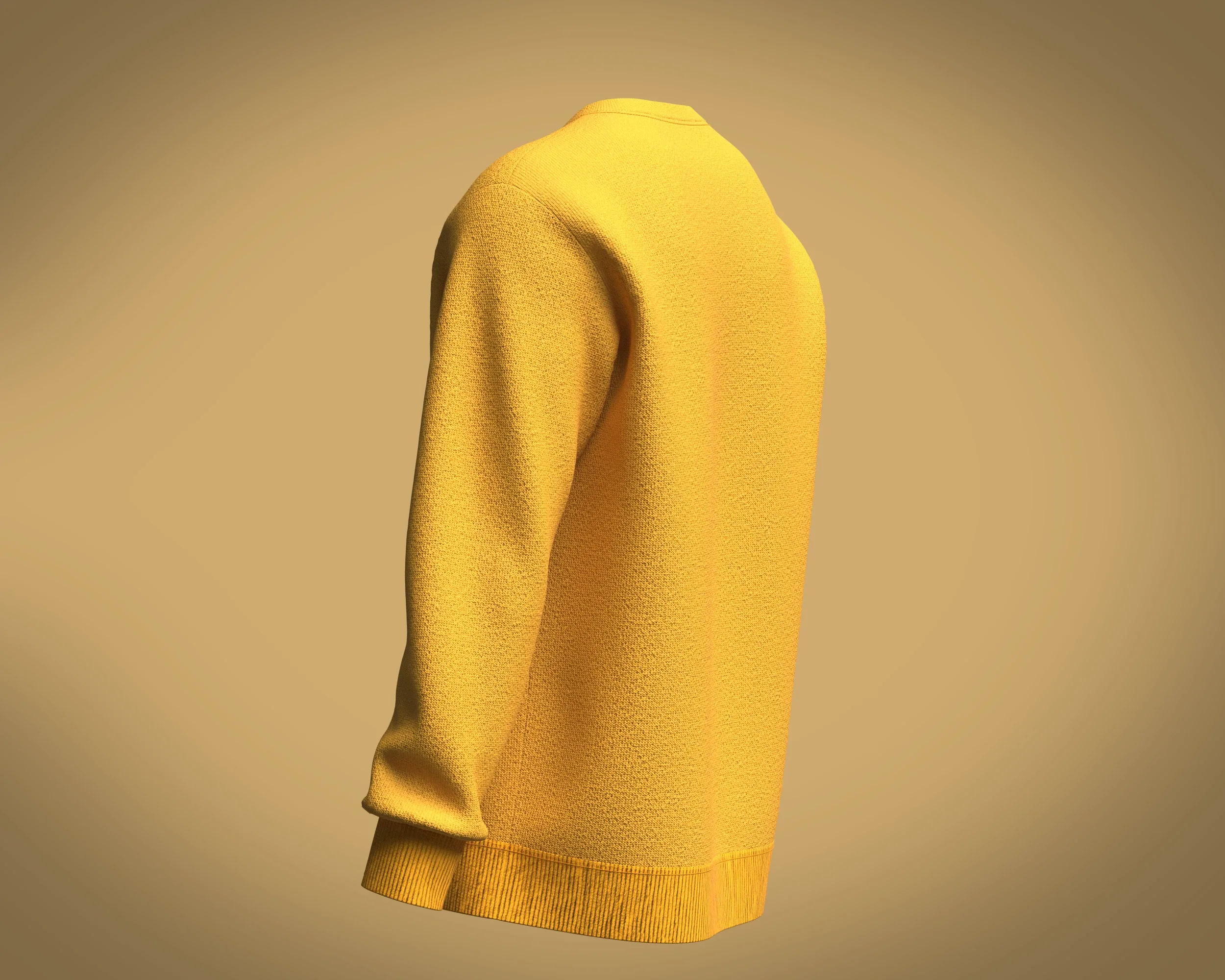 Mens Orange Sweatshirt | Marvelous / Clo3d / obj / fbx