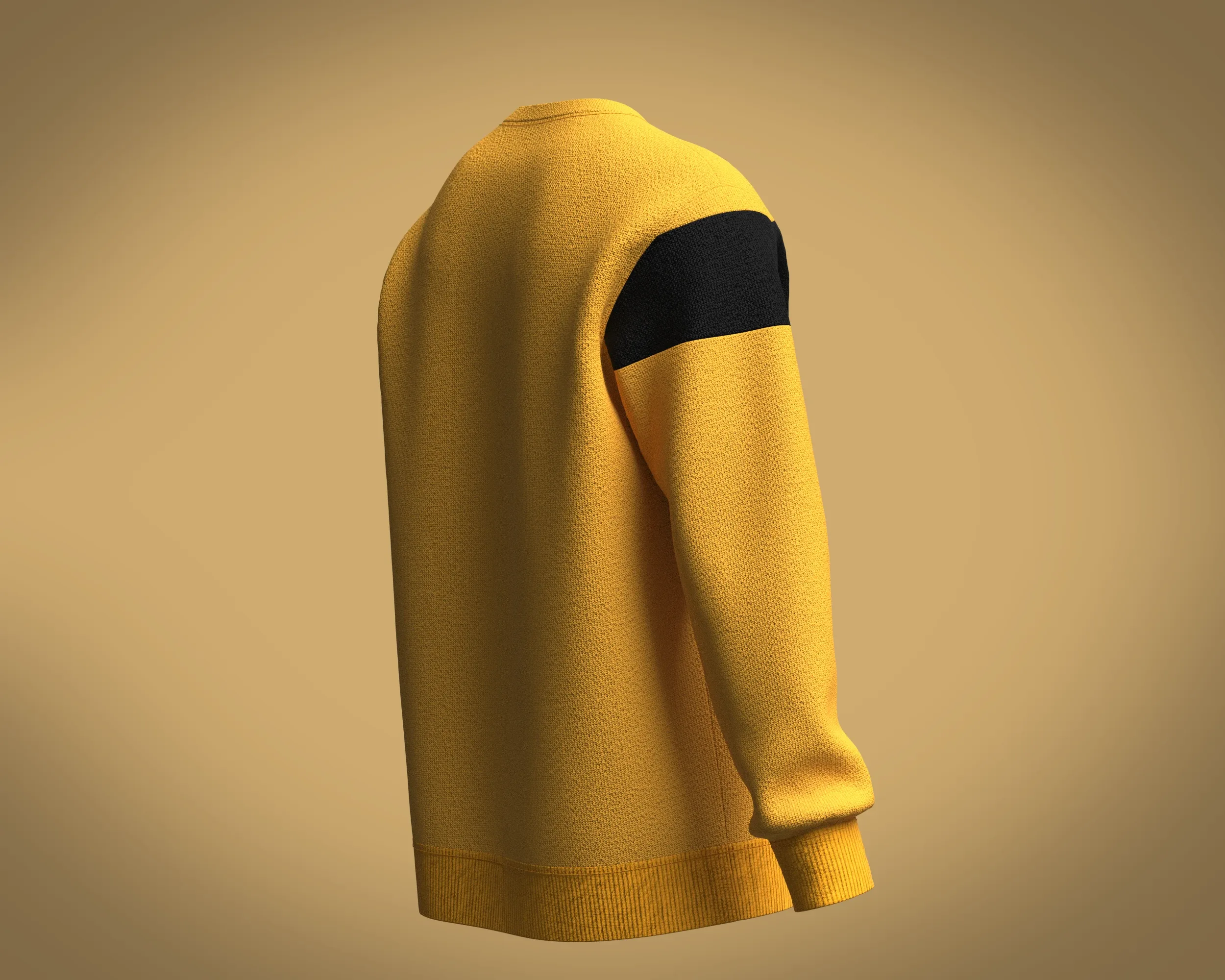 Mens Orange Sweatshirt | Marvelous / Clo3d / obj / fbx