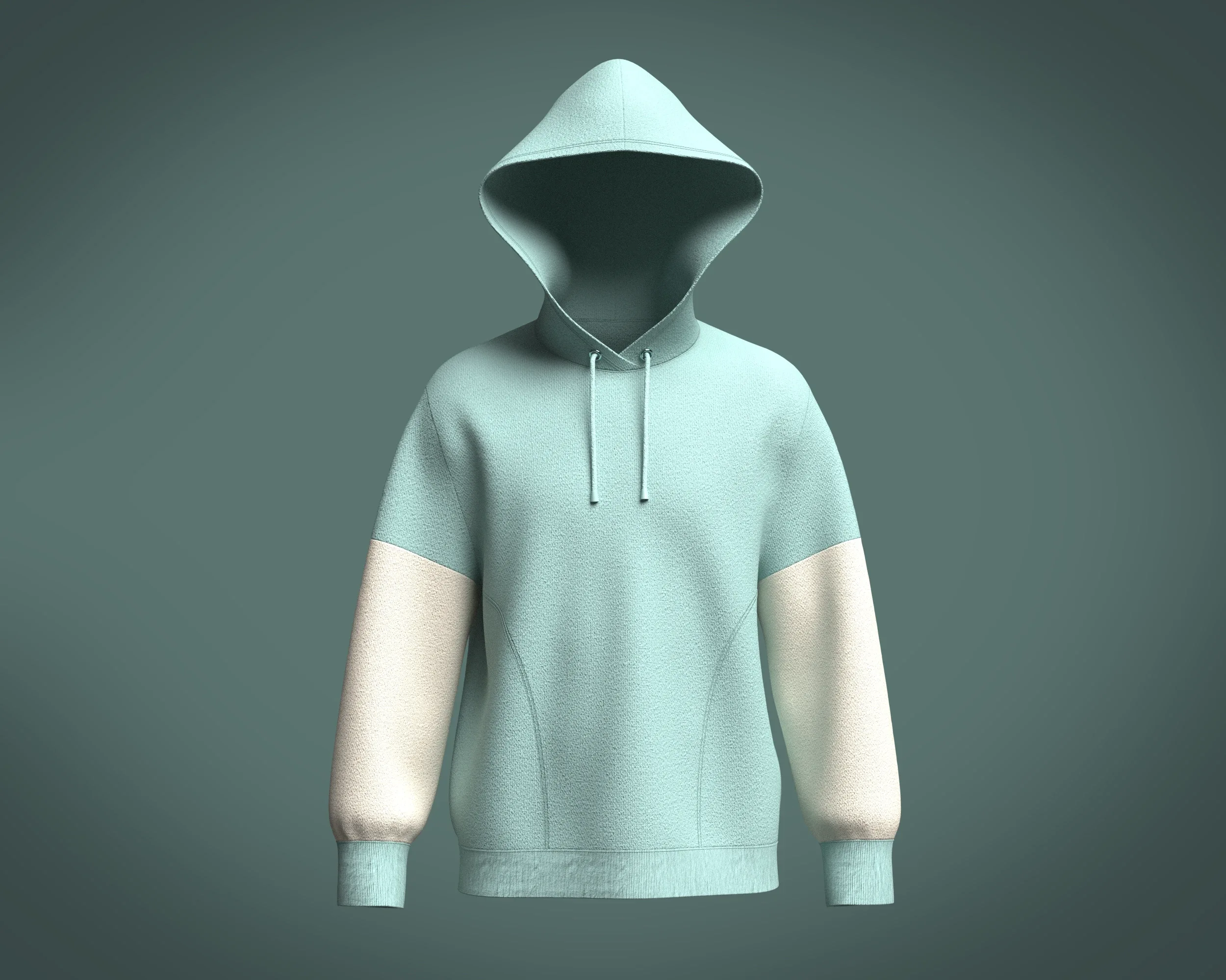 Mens Two color Hoodie | Marvelous / Clo3d / obj / fbx