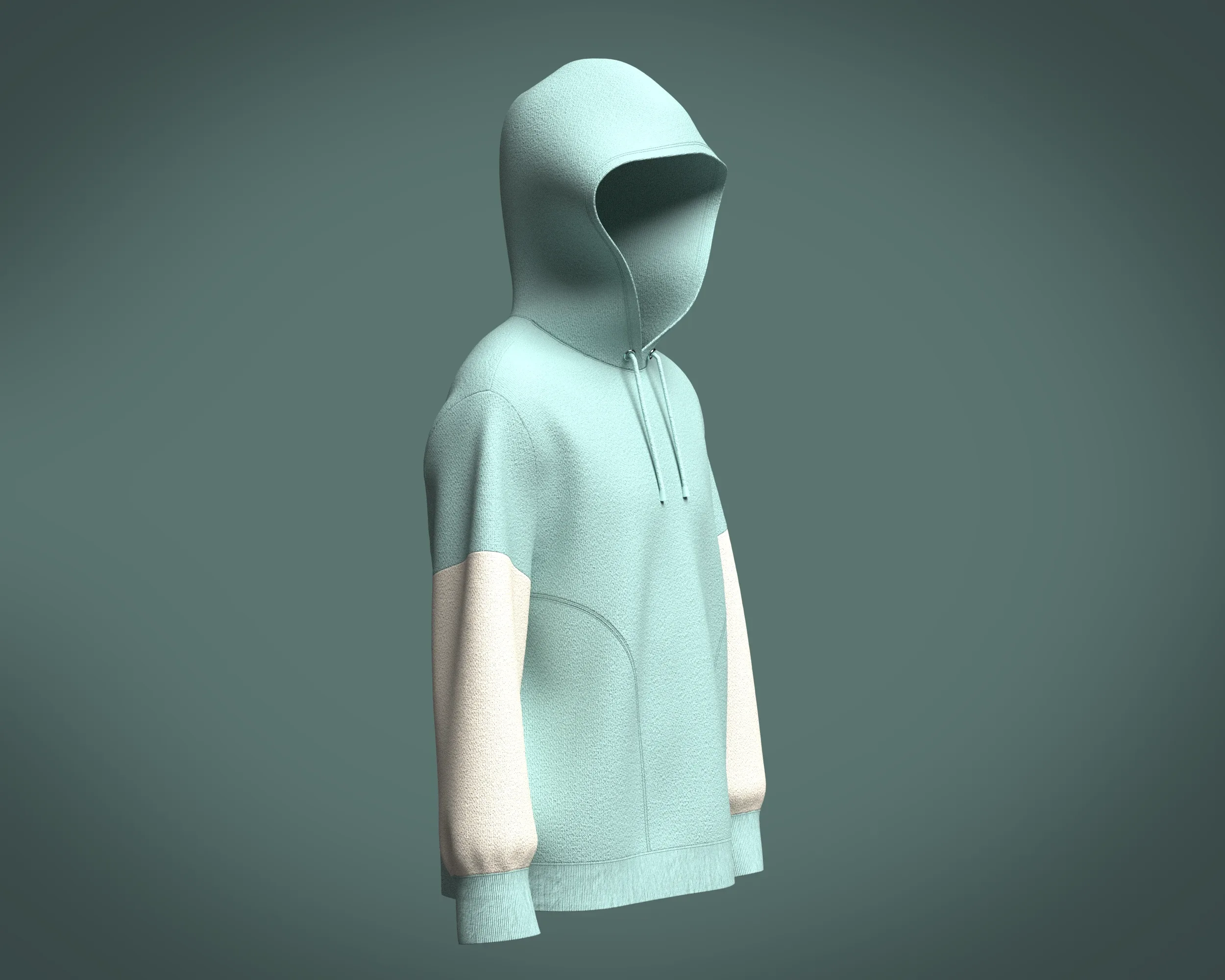 Mens Two color Hoodie | Marvelous / Clo3d / obj / fbx