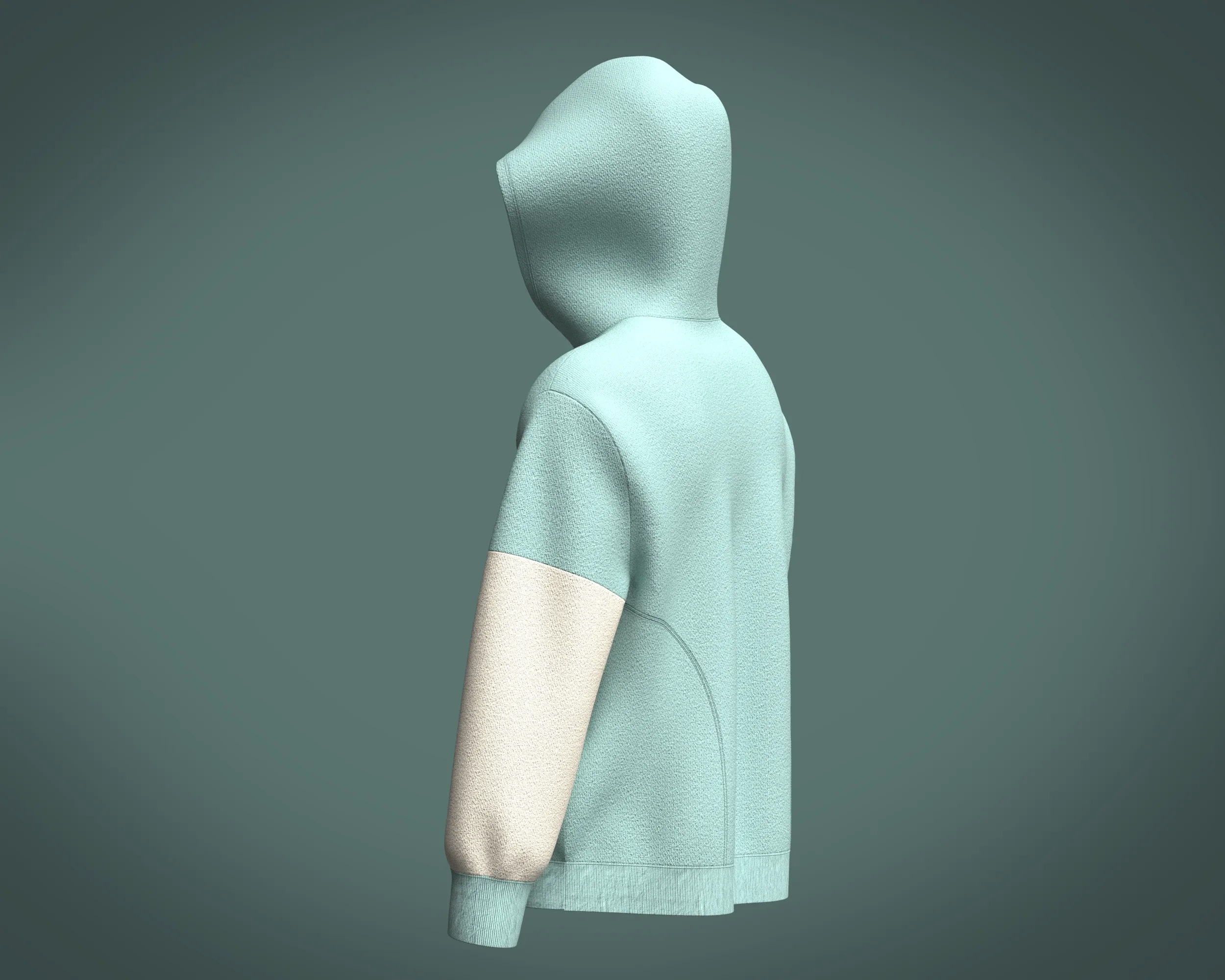 Mens Two color Hoodie | Marvelous / Clo3d / obj / fbx